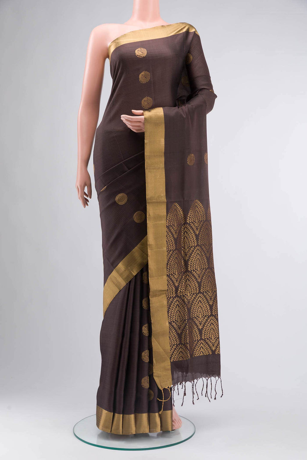 Brown Soft Silk Saree