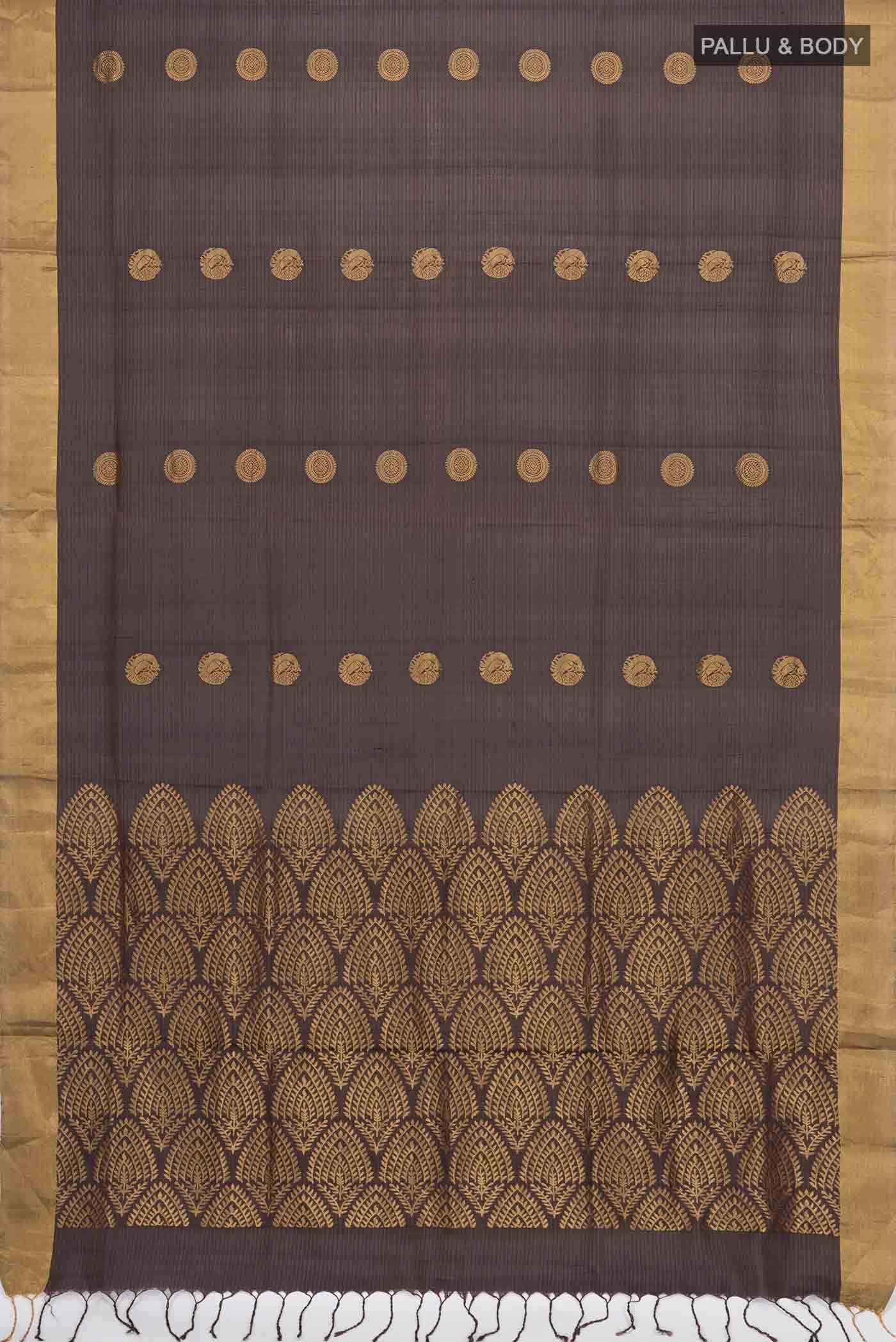 Brown Soft Silk Saree