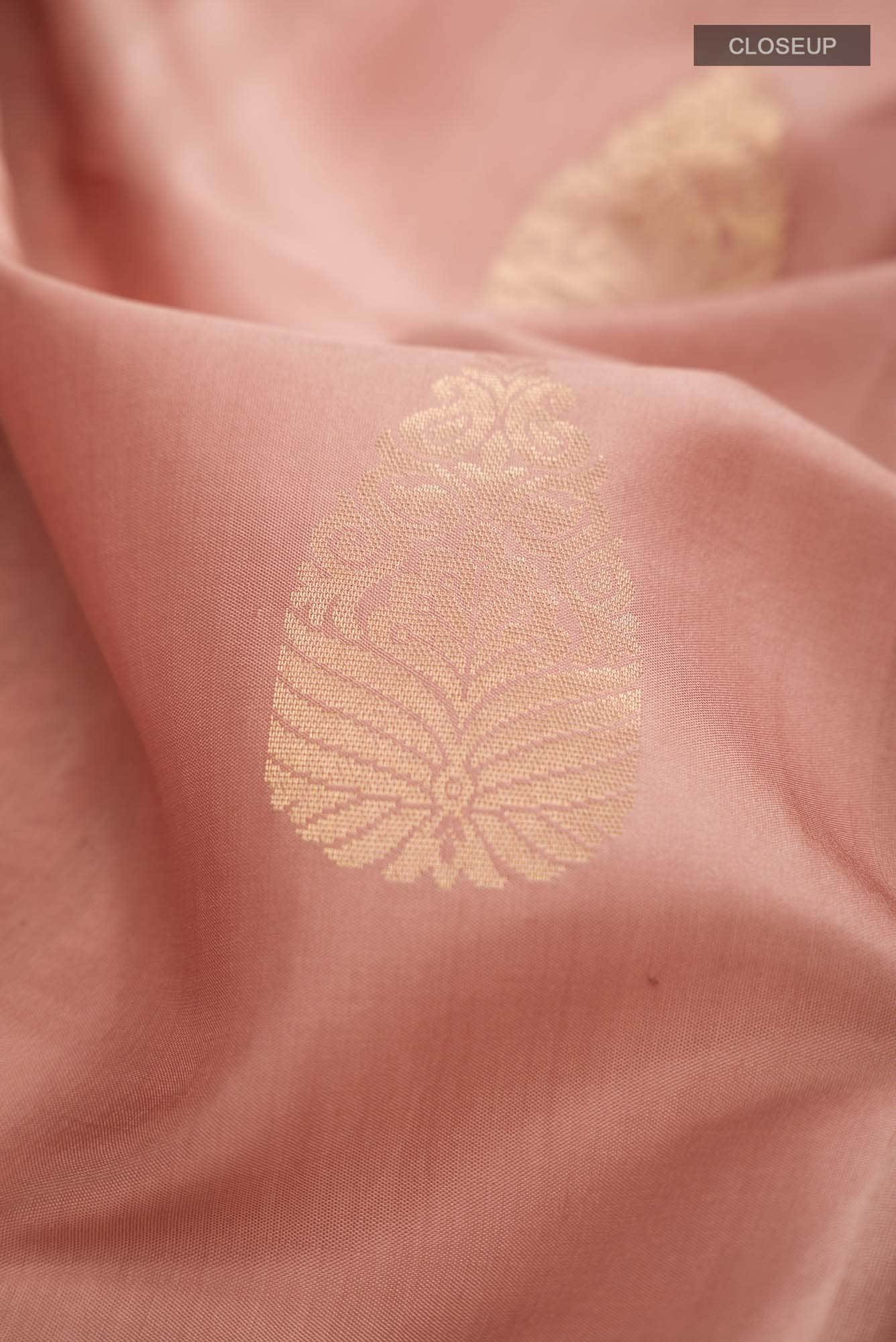 Peach Soft Silk Saree