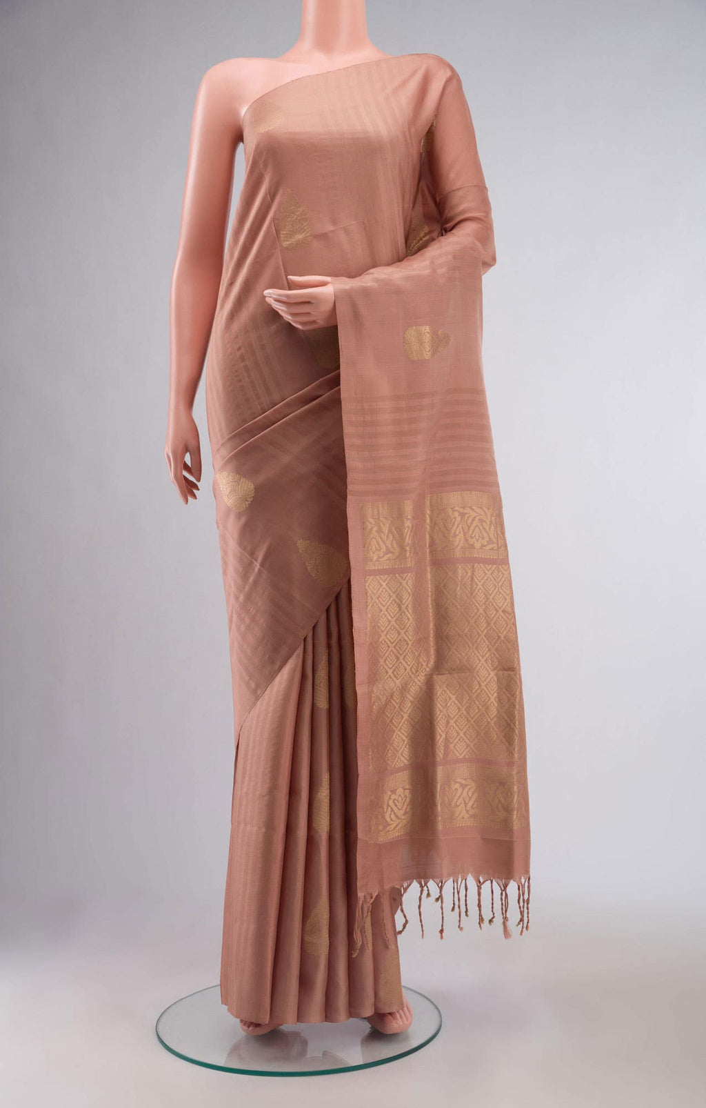 Peach Soft Silk Saree