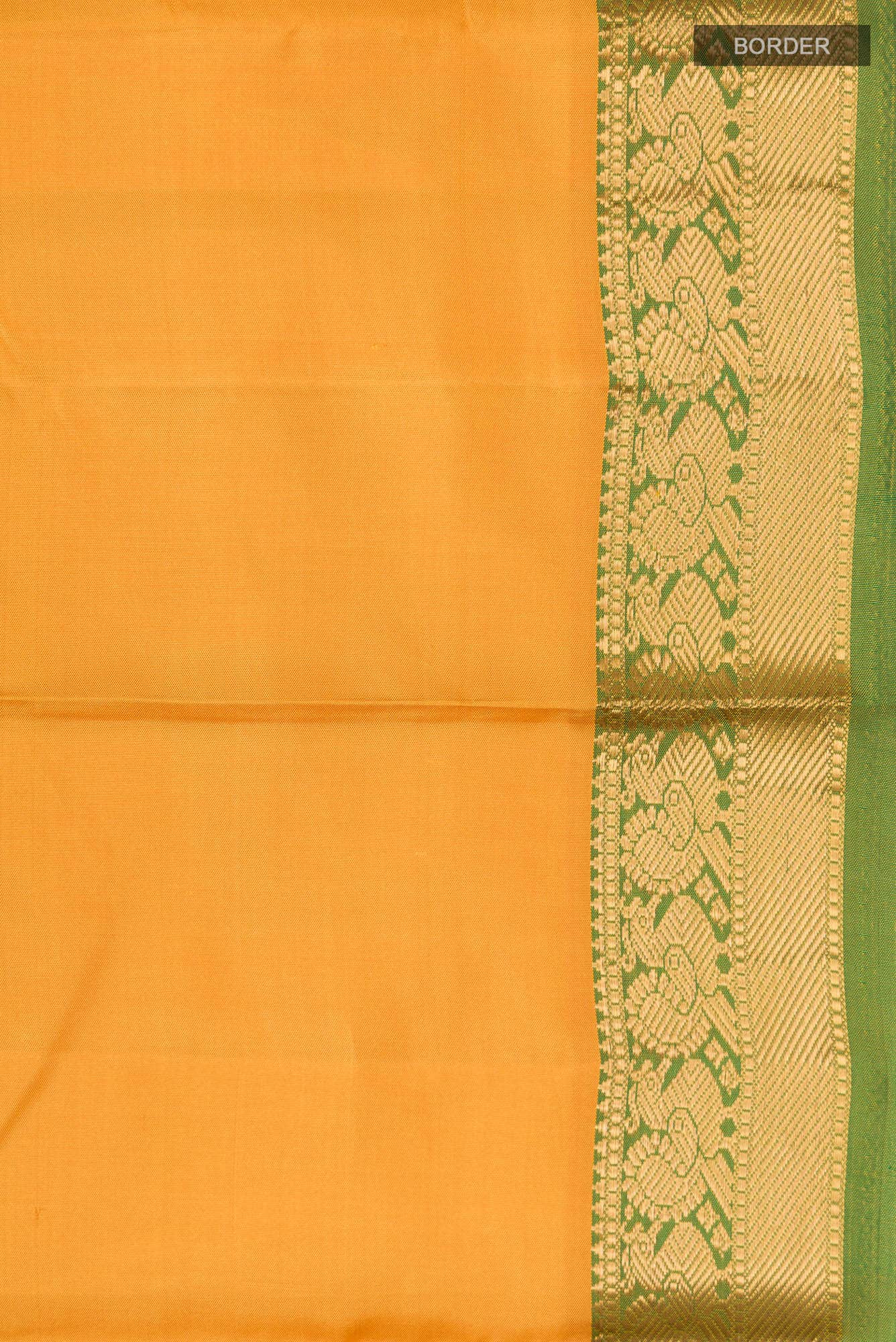 Yellow Kanchipuram Silk Saree
