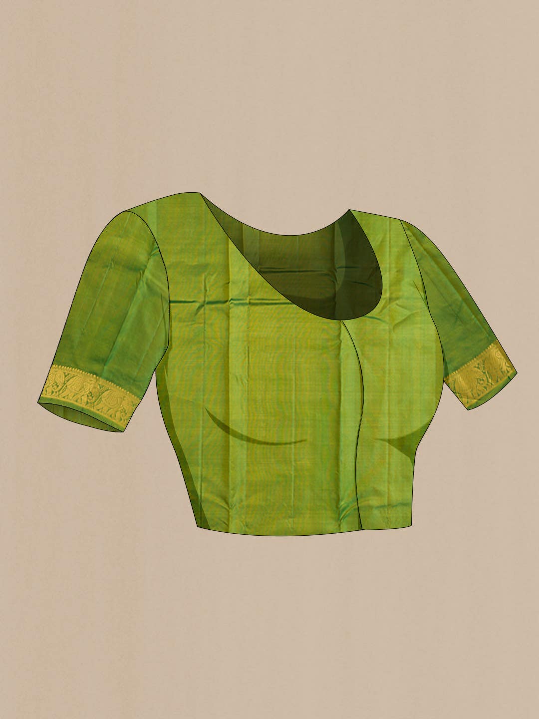 Yellow Kanchipuram Silk Saree