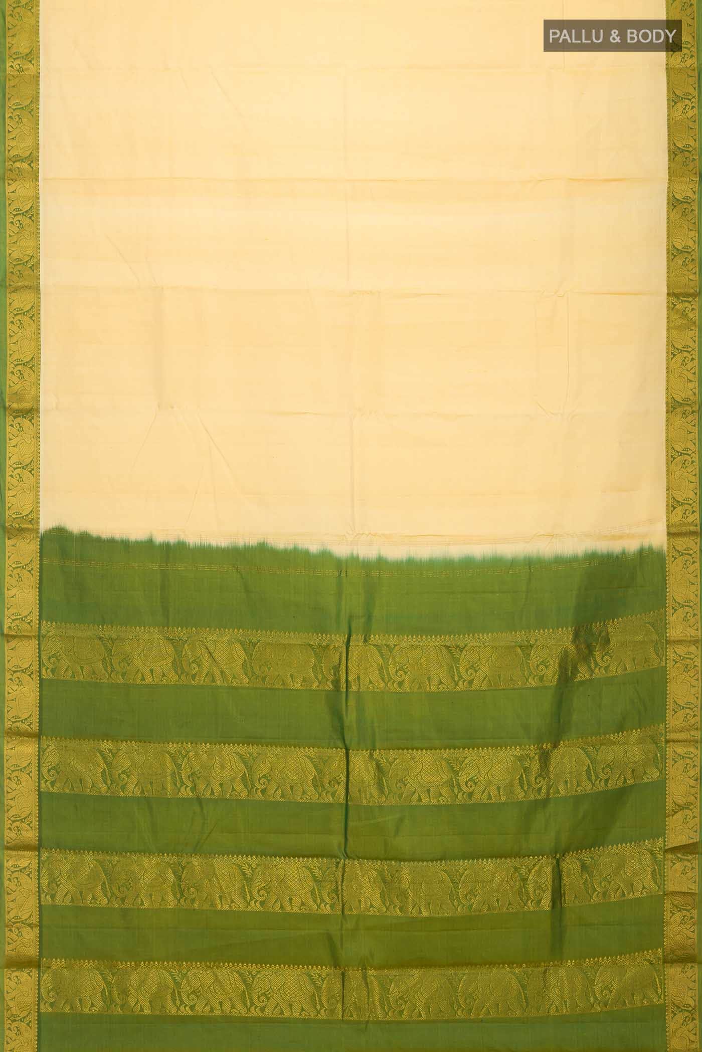 Yellow Kanchipuram Silk Saree