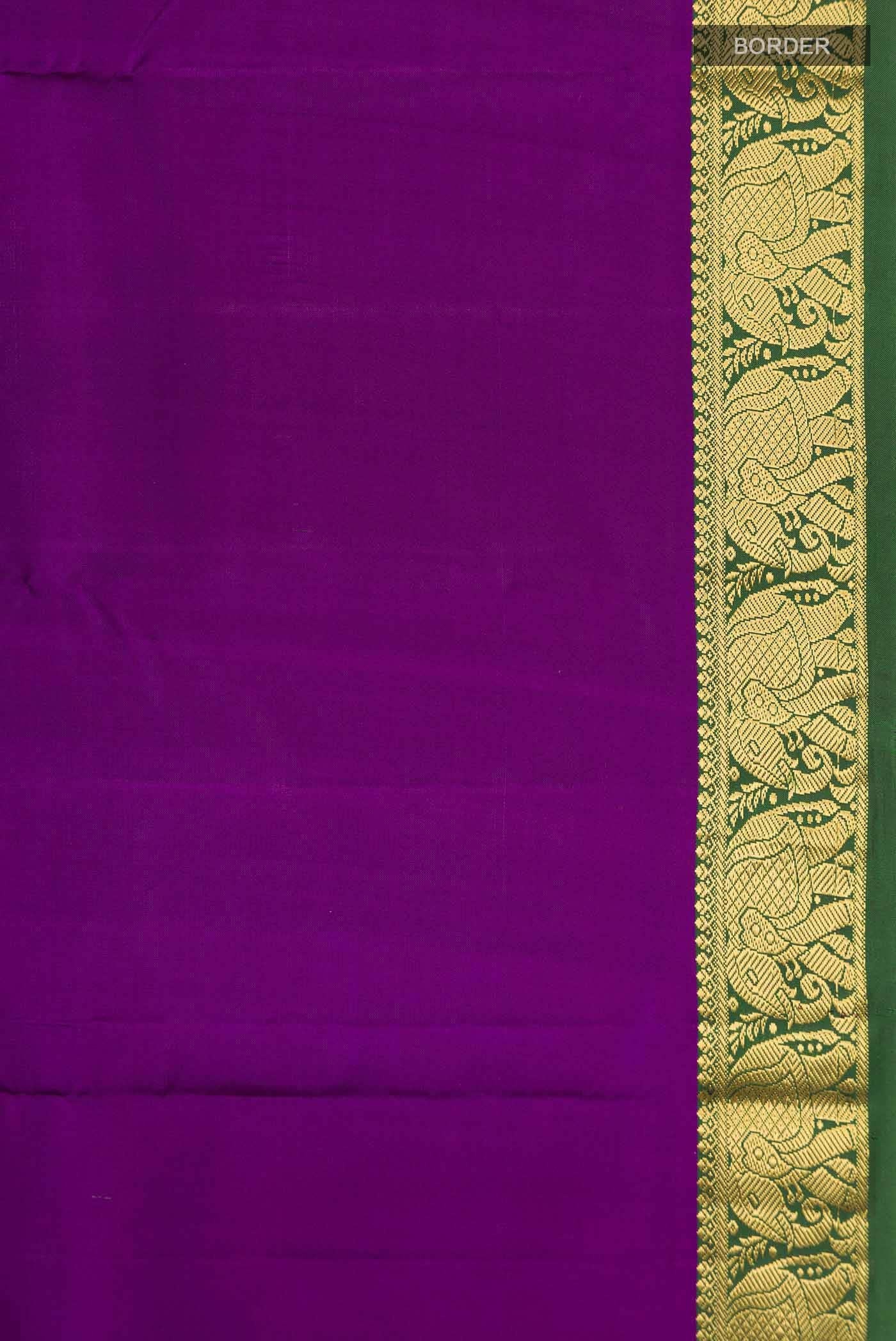 Purple Kanchipuram Silk Saree