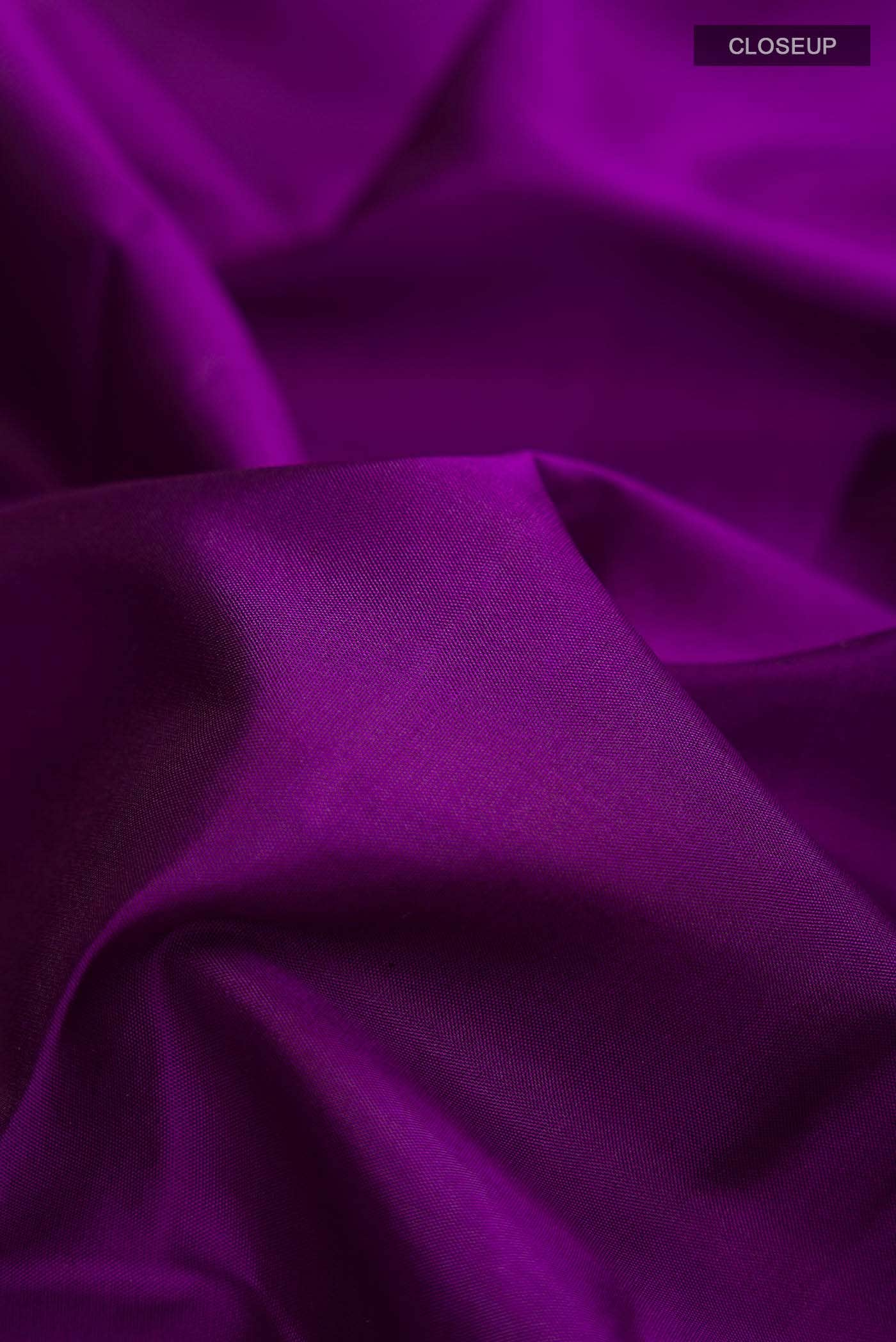 Purple Kanchipuram Silk Saree