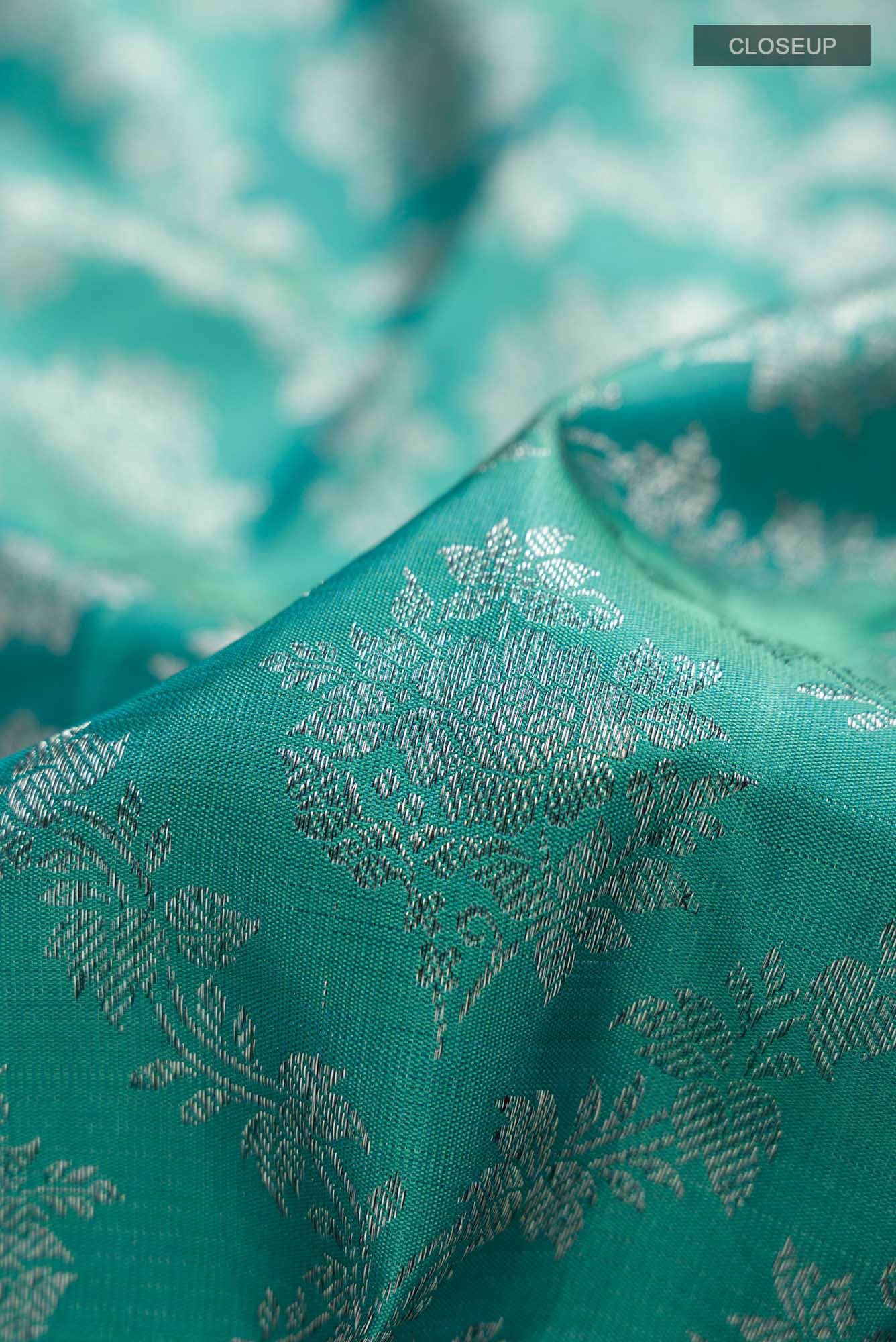 Blue Kanchipuram Silk Saree