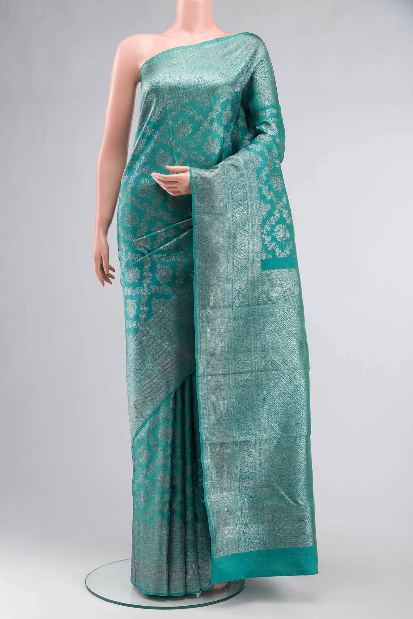 Blue Kanchipuram Silk Saree