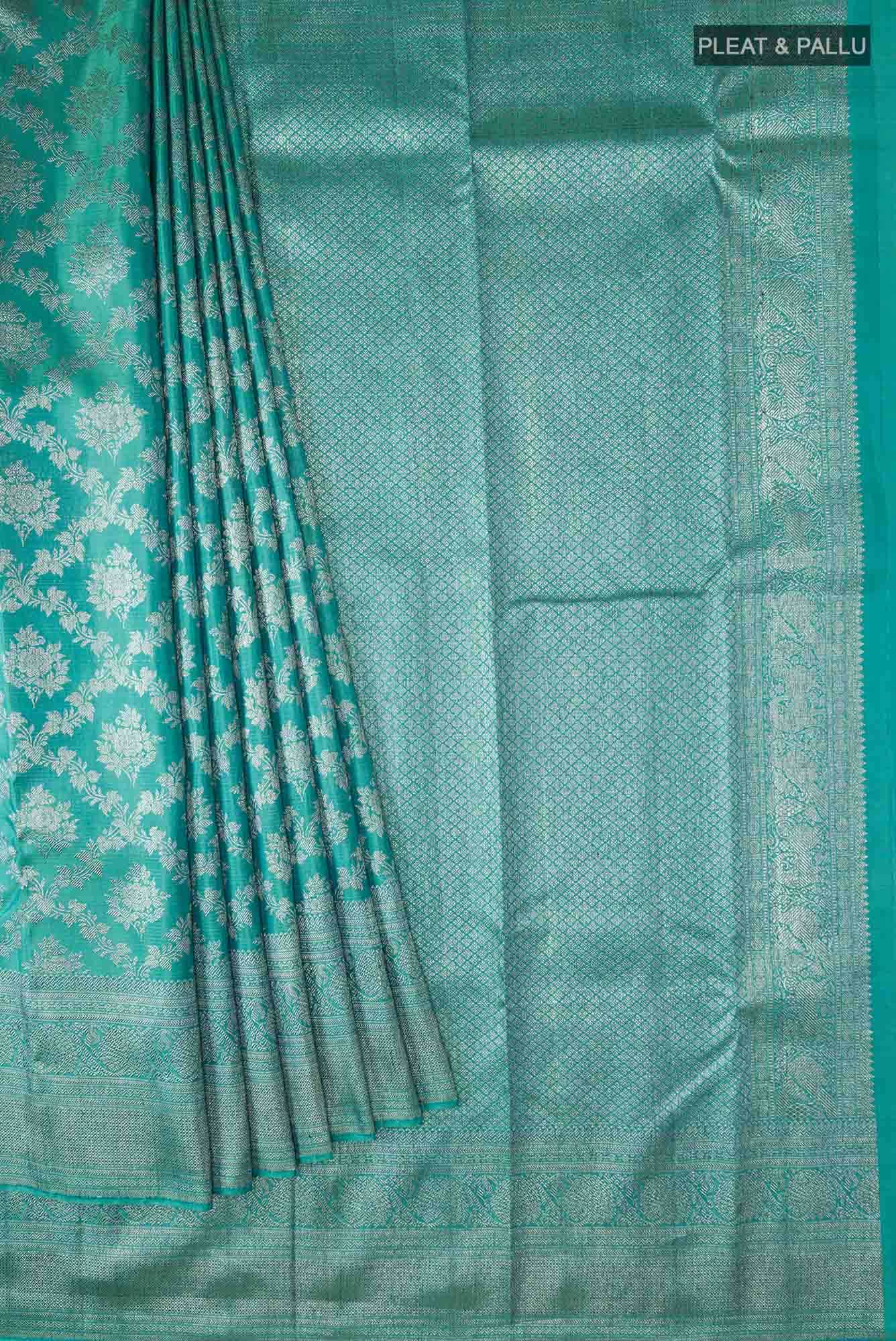 Blue Kanchipuram Silk Saree