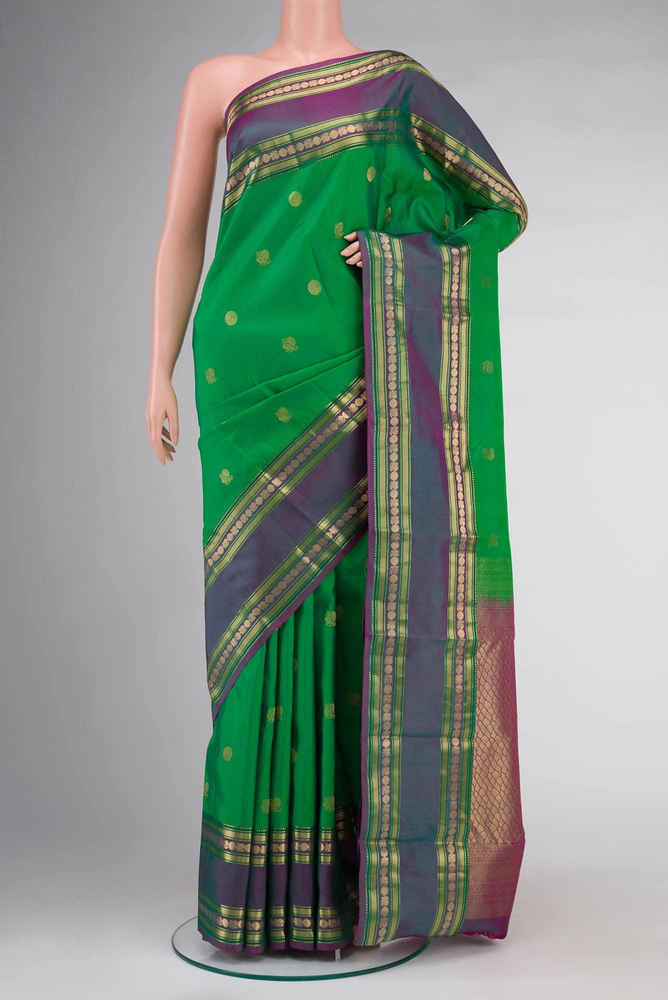 Green Kanchipuram Silk Saree