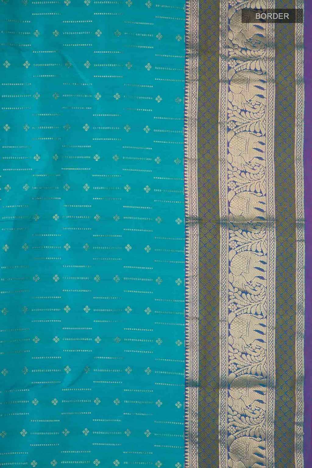 Blue Kanchipuram Silk Saree