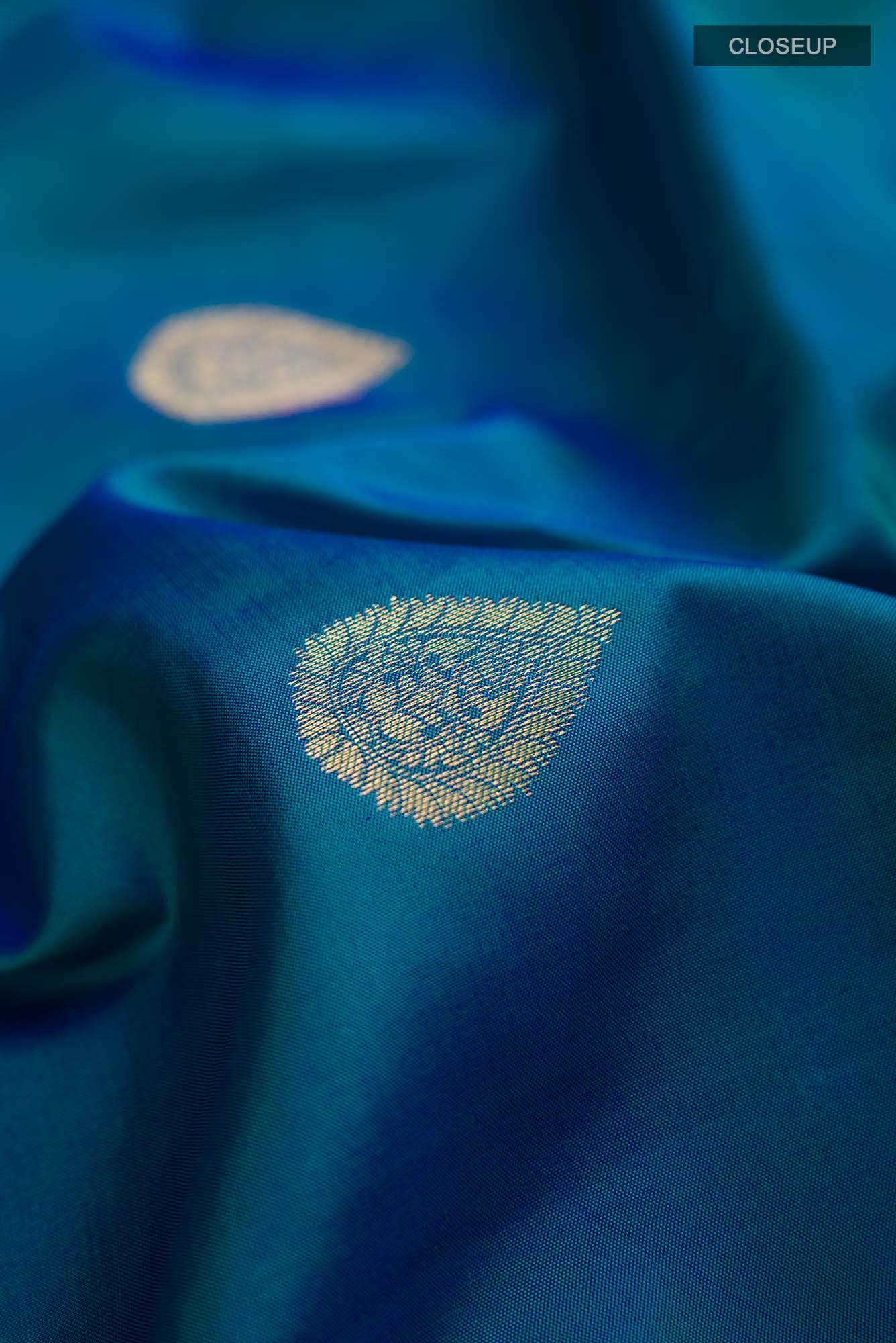Blue Kanchipuram Silk Saree