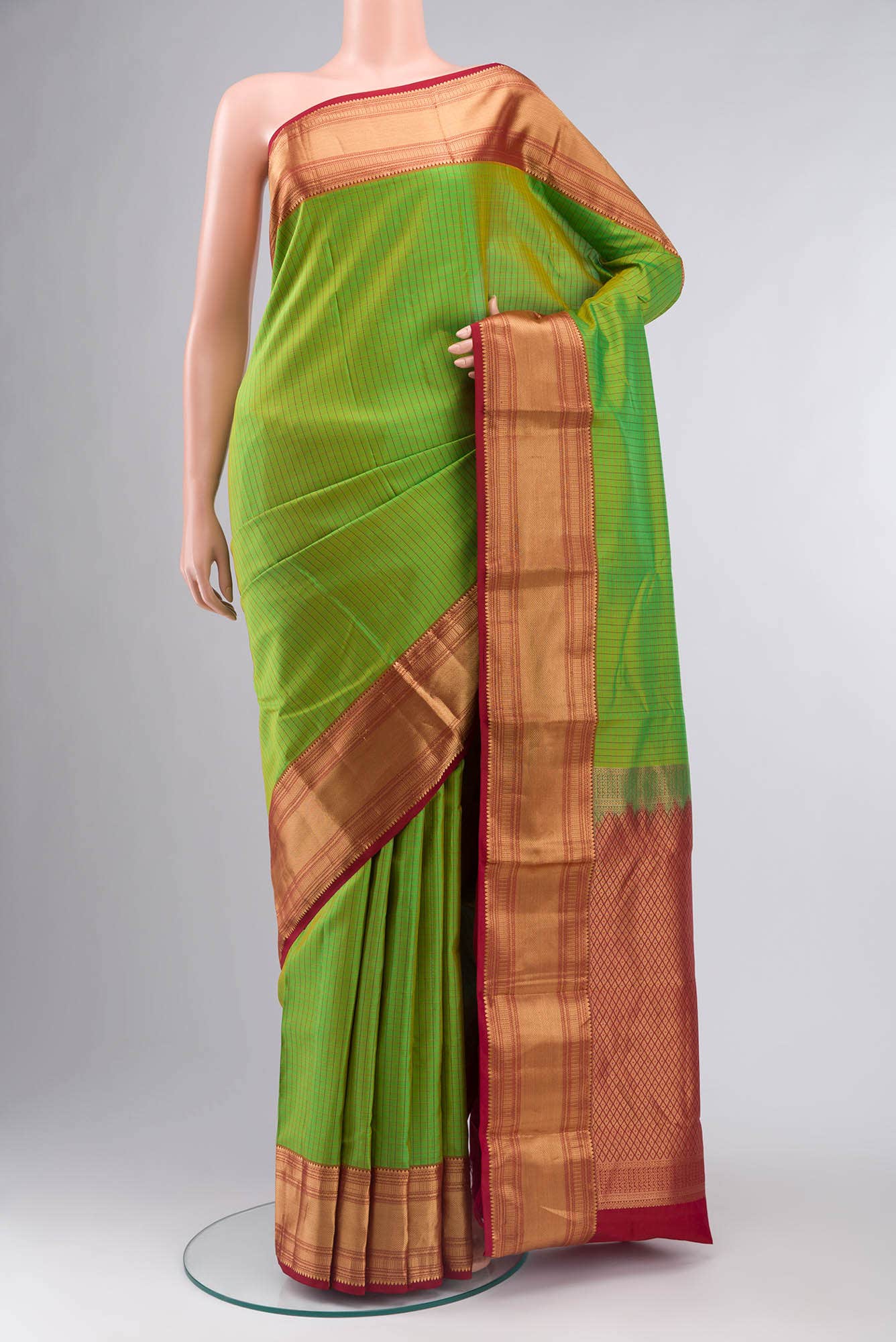 Green Kanchipuram Silk Saree