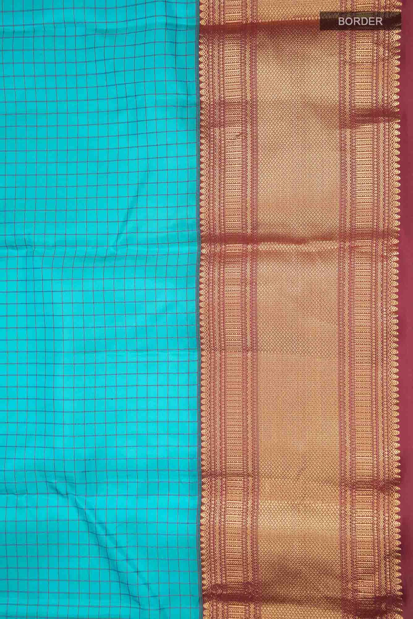 Blue Kanchipuram Silk Saree