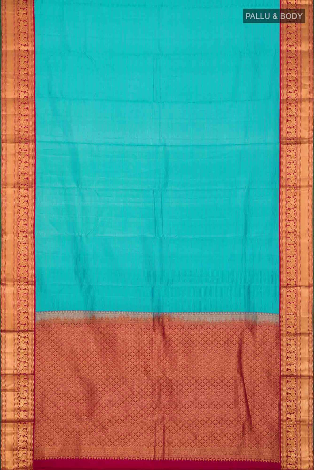 Blue Kanchipuram Silk Saree
