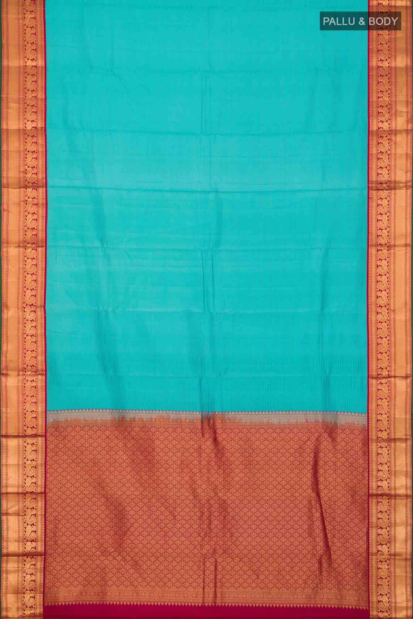 Blue Kanchipuram Silk Saree