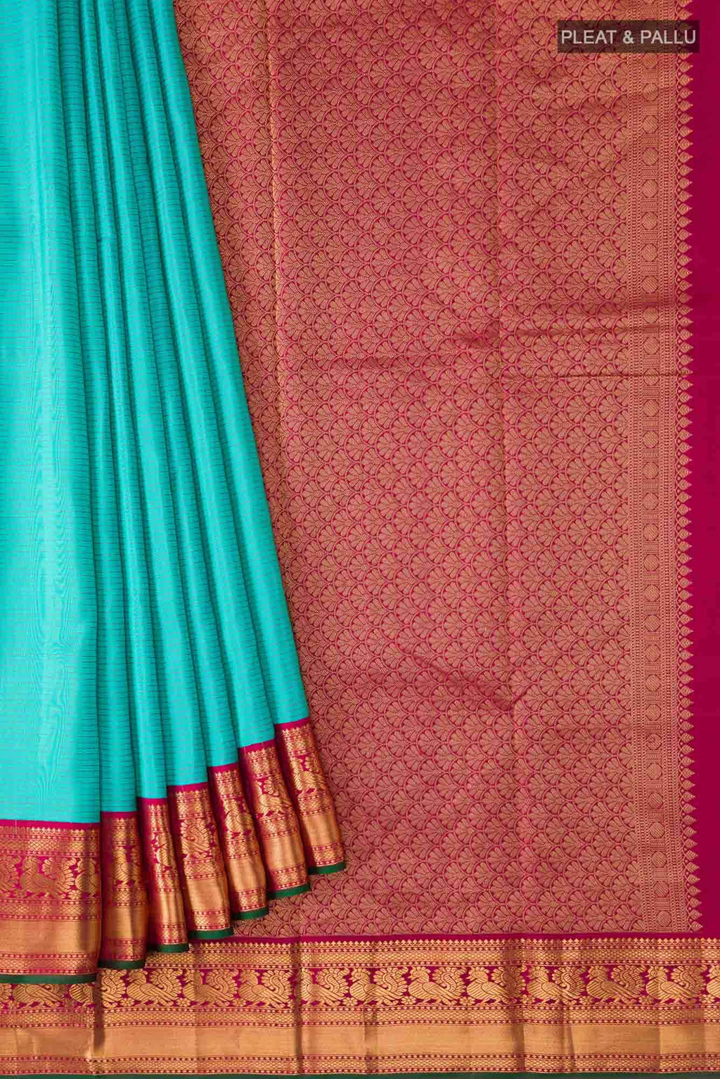 Blue Kanchipuram Silk Saree