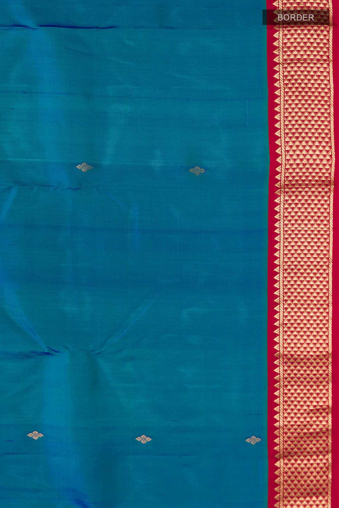 Blue Kanchipuram Silk Saree