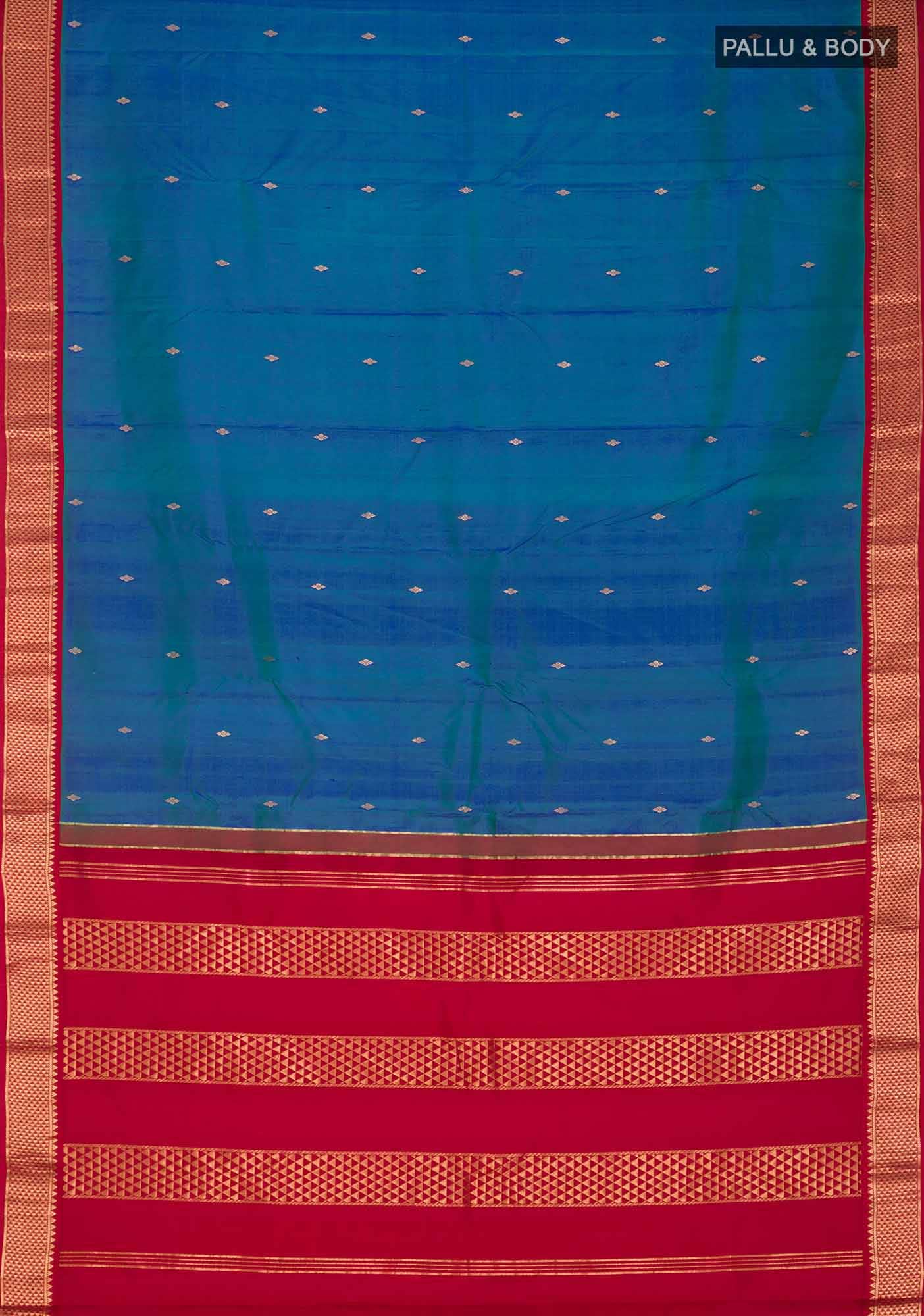 Blue Kanchipuram Silk Saree