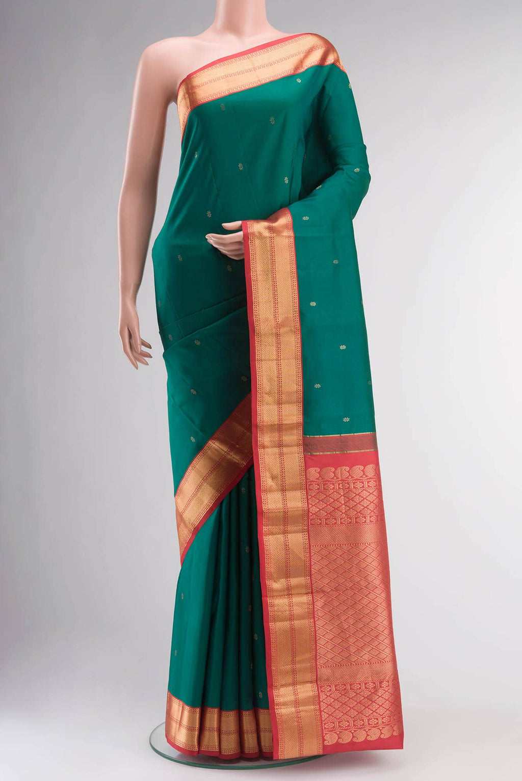Green Kanchipuram Silk Saree
