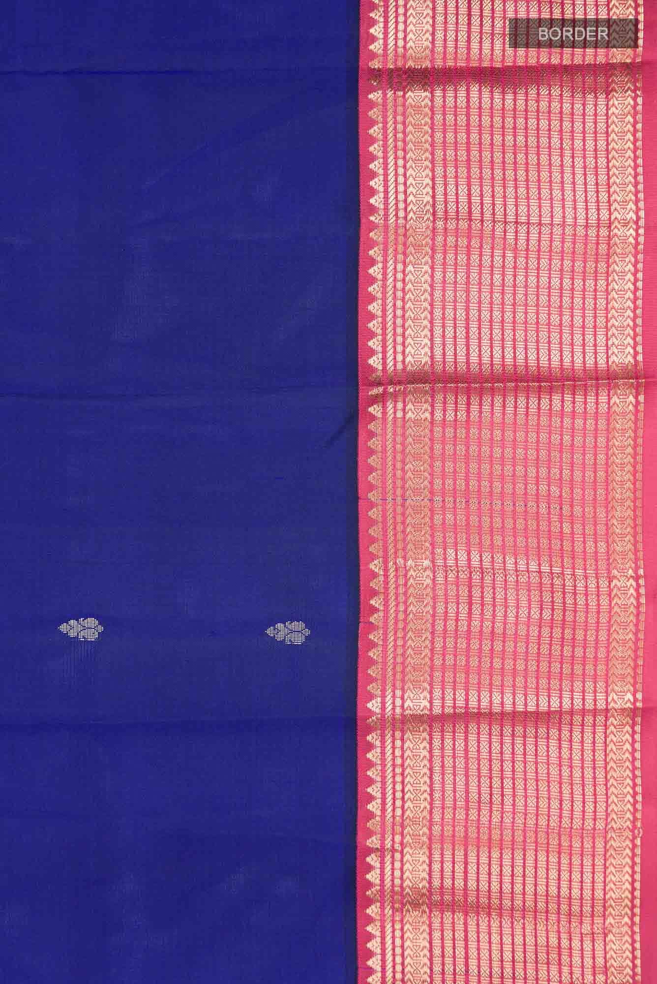 Blue Kanchipuram Silk Saree