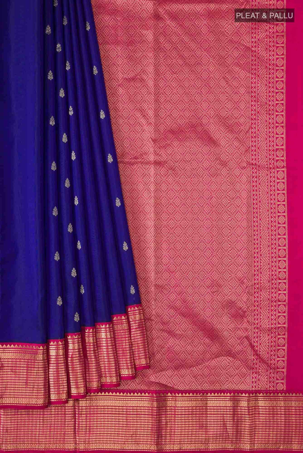 Blue Kanchipuram Silk Saree