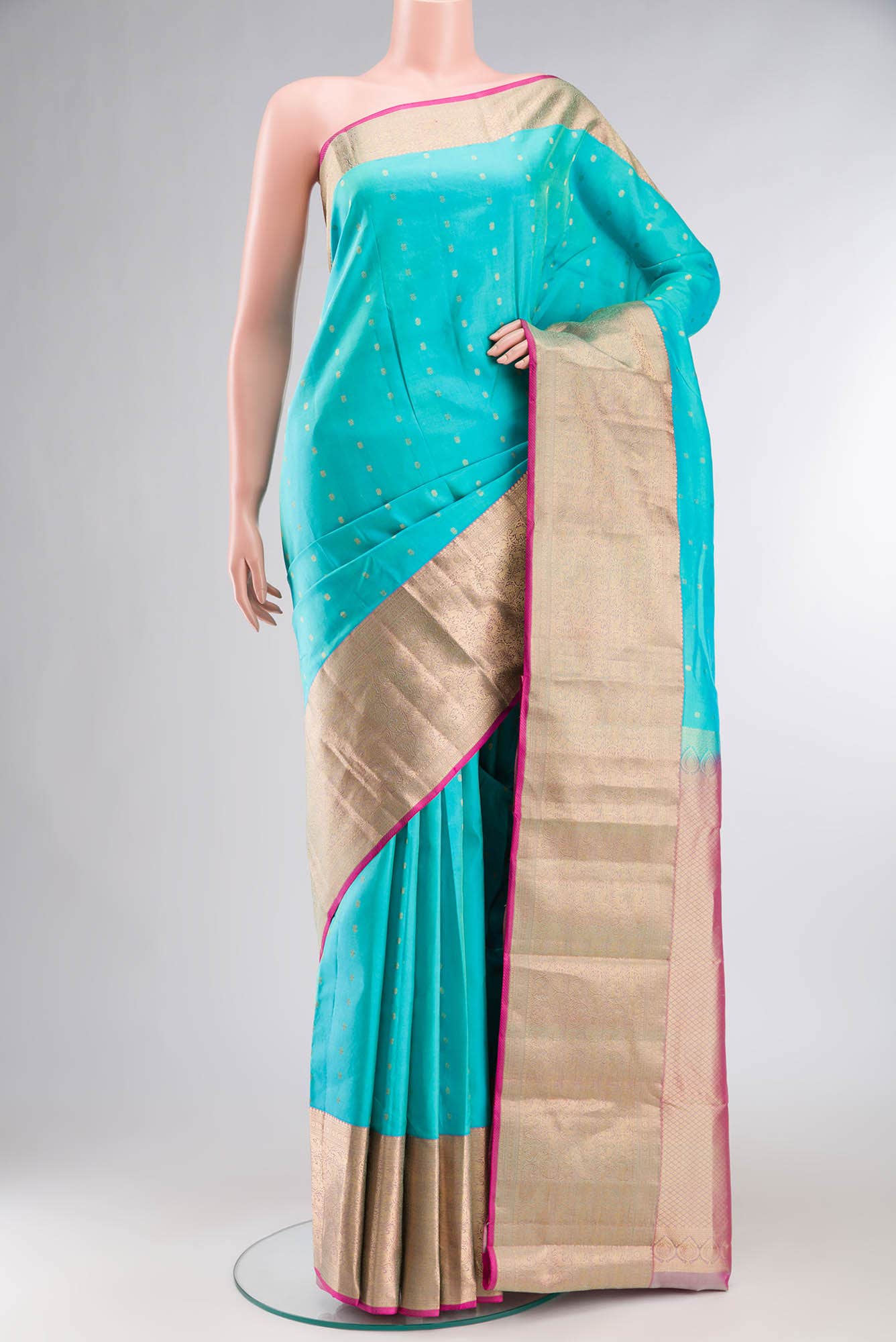 Blue Kanchipuram Silk Saree