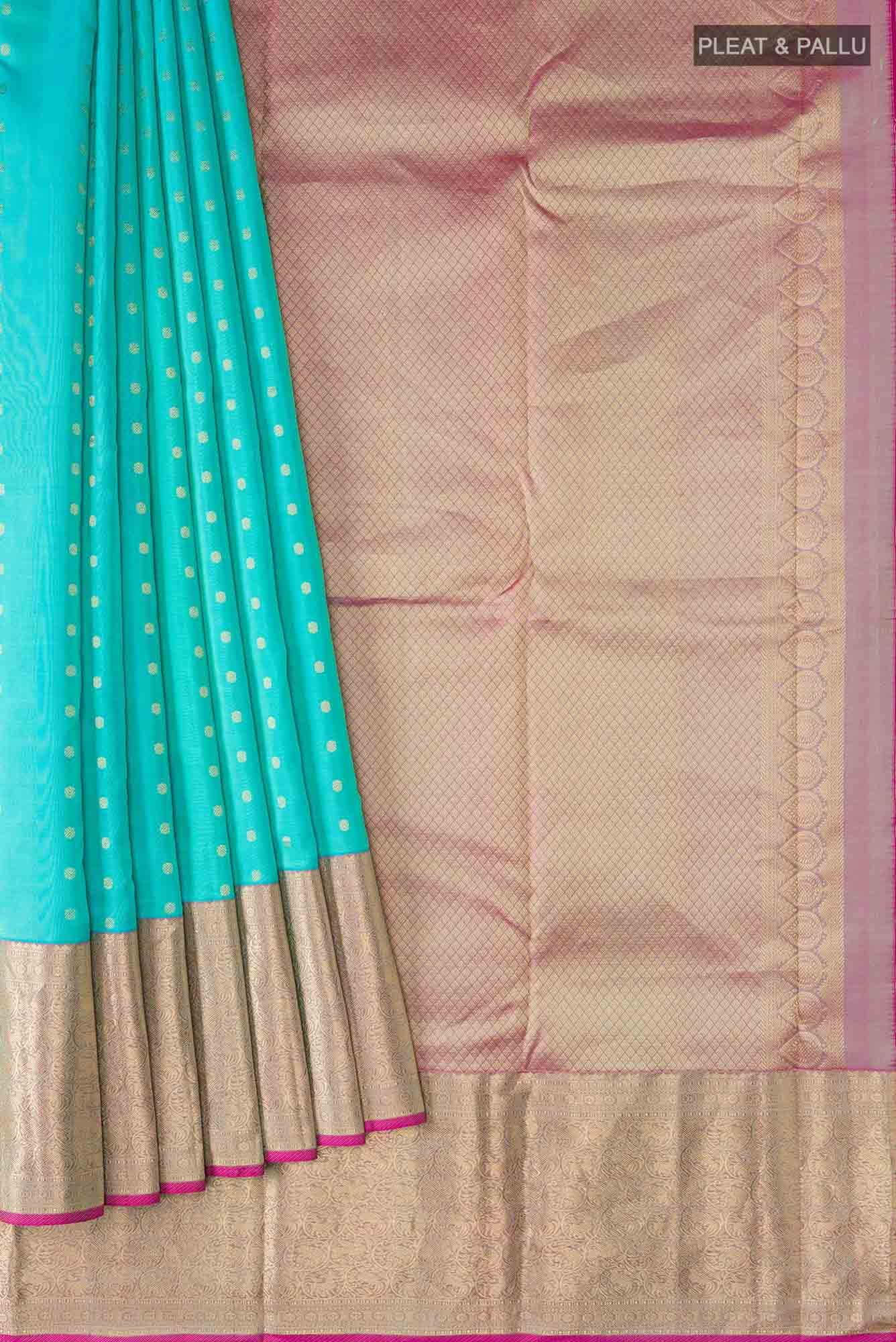 Blue Kanchipuram Silk Saree
