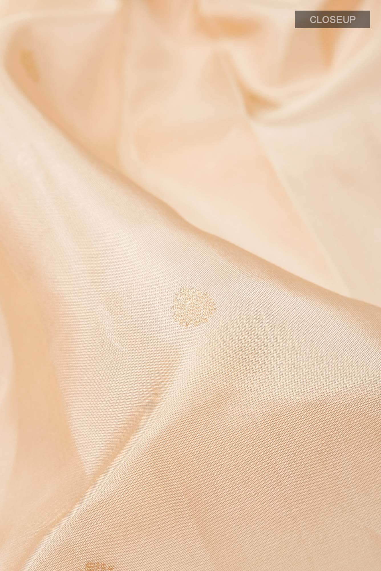 Beige Kanchipuram Silk Saree