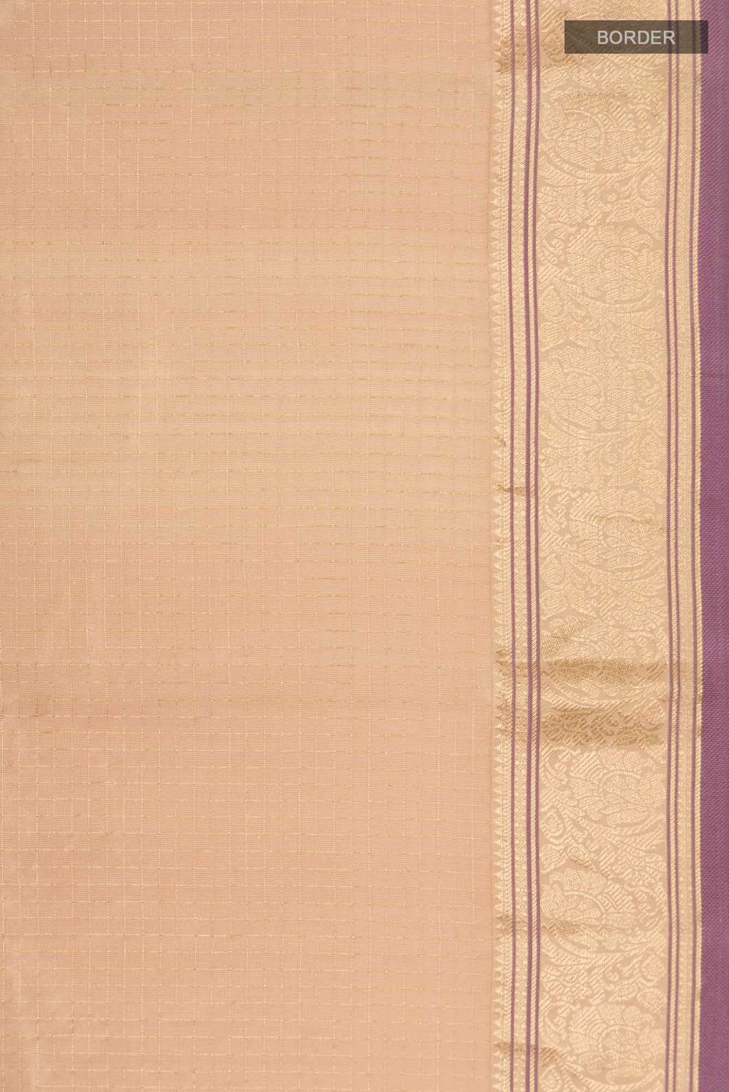 Beige Kanchipuram Silk Saree