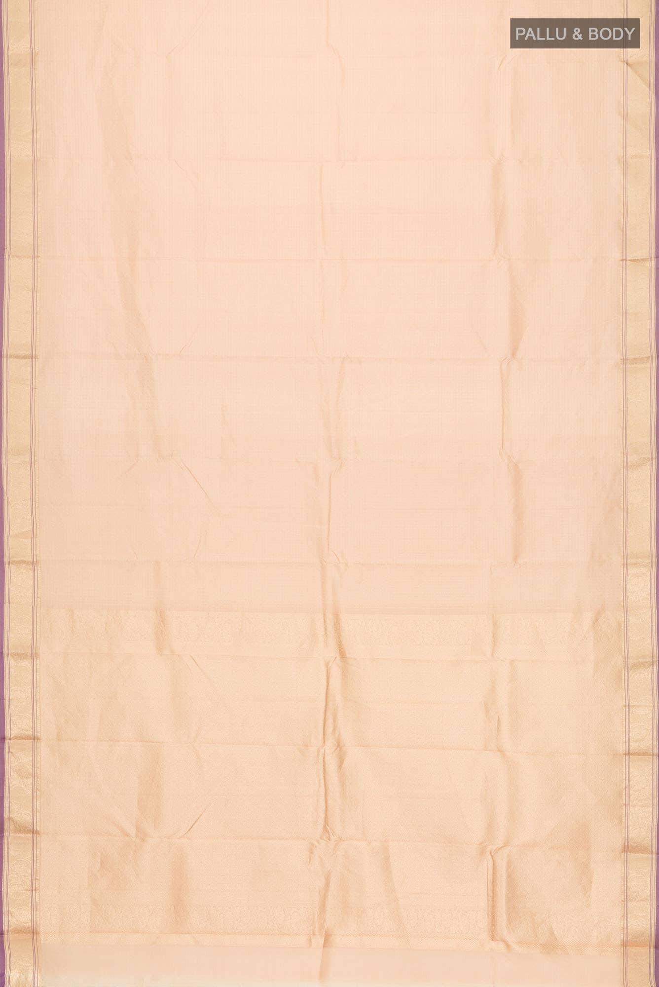 Beige Kanchipuram Silk Saree