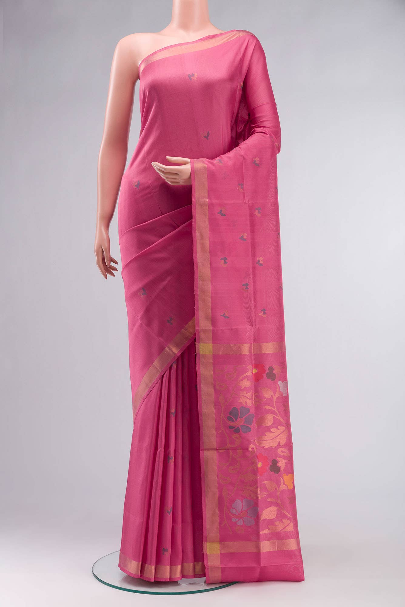 Pink Uppada Silk Saree