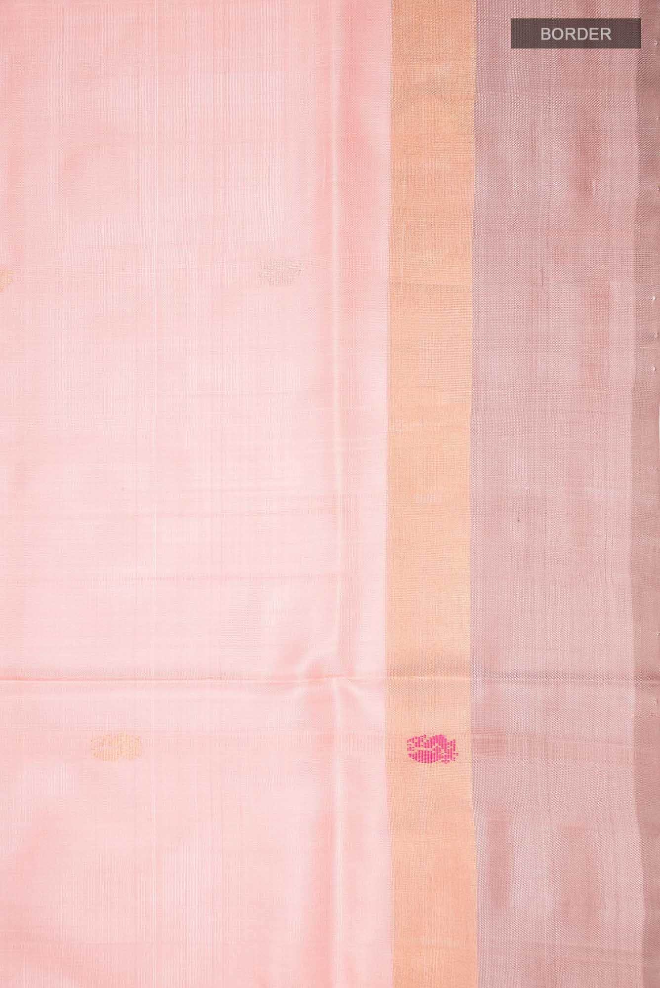 Peach Uppada Silk Saree