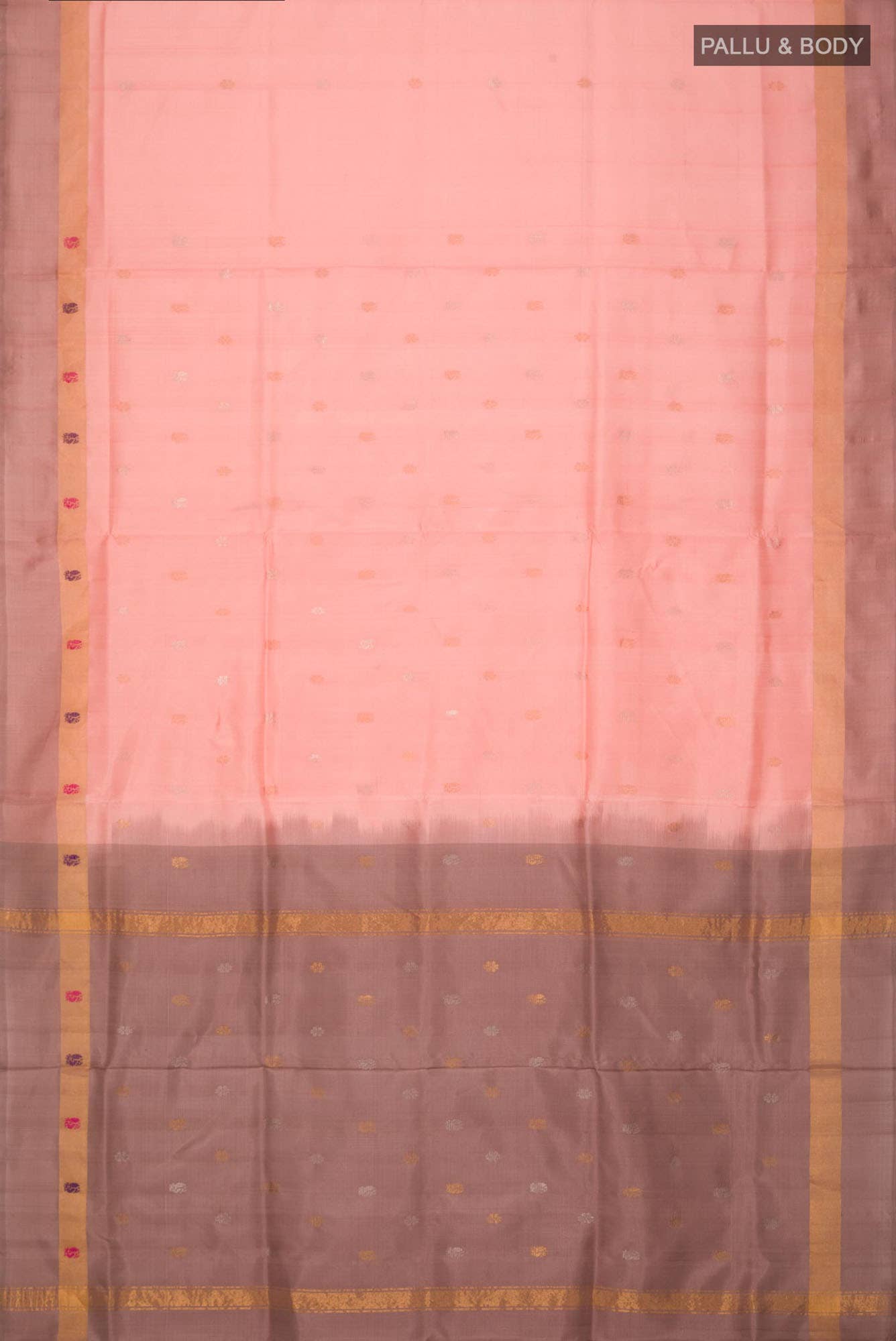 Peach Uppada Silk Saree