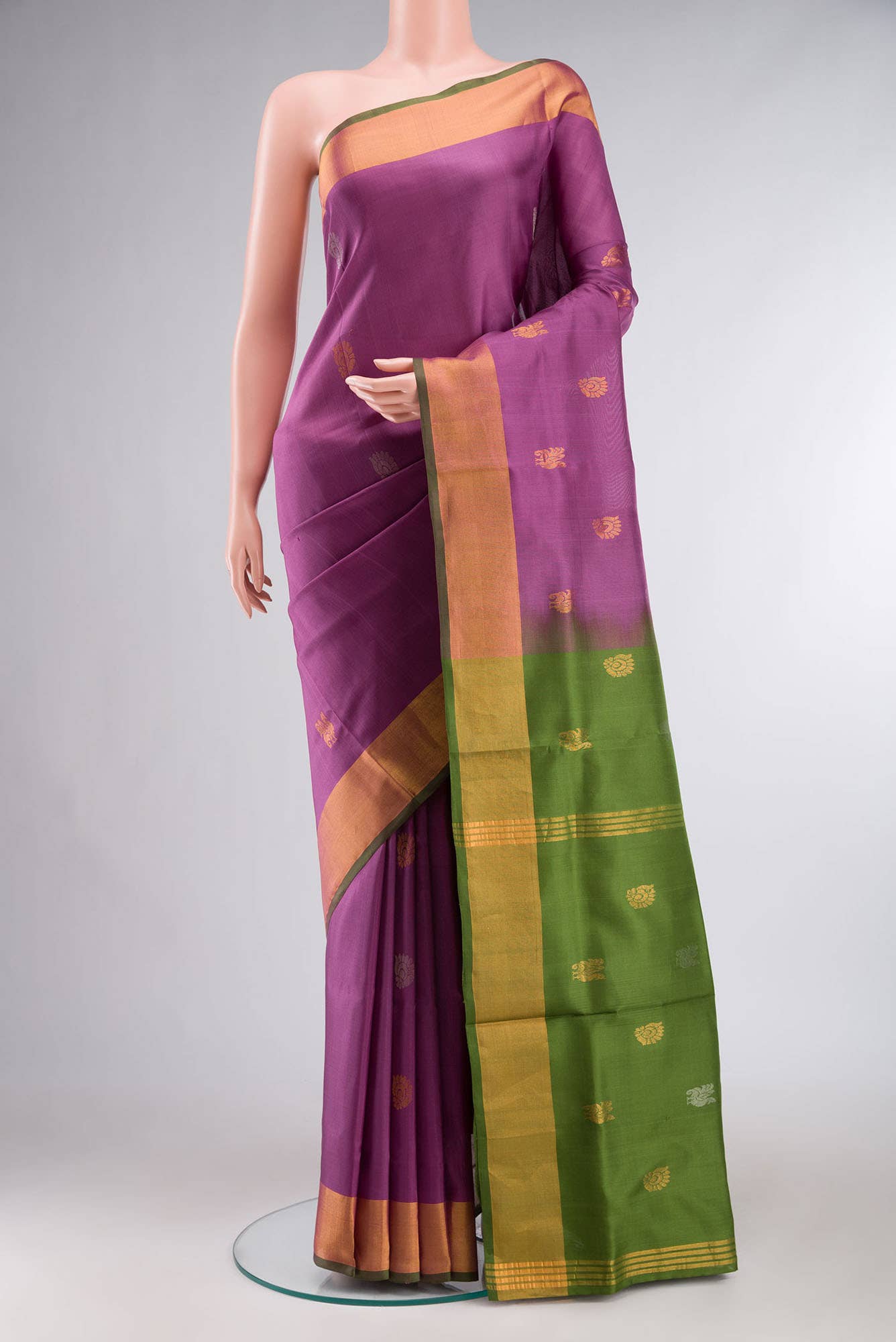 Purple Uppada Silk Saree