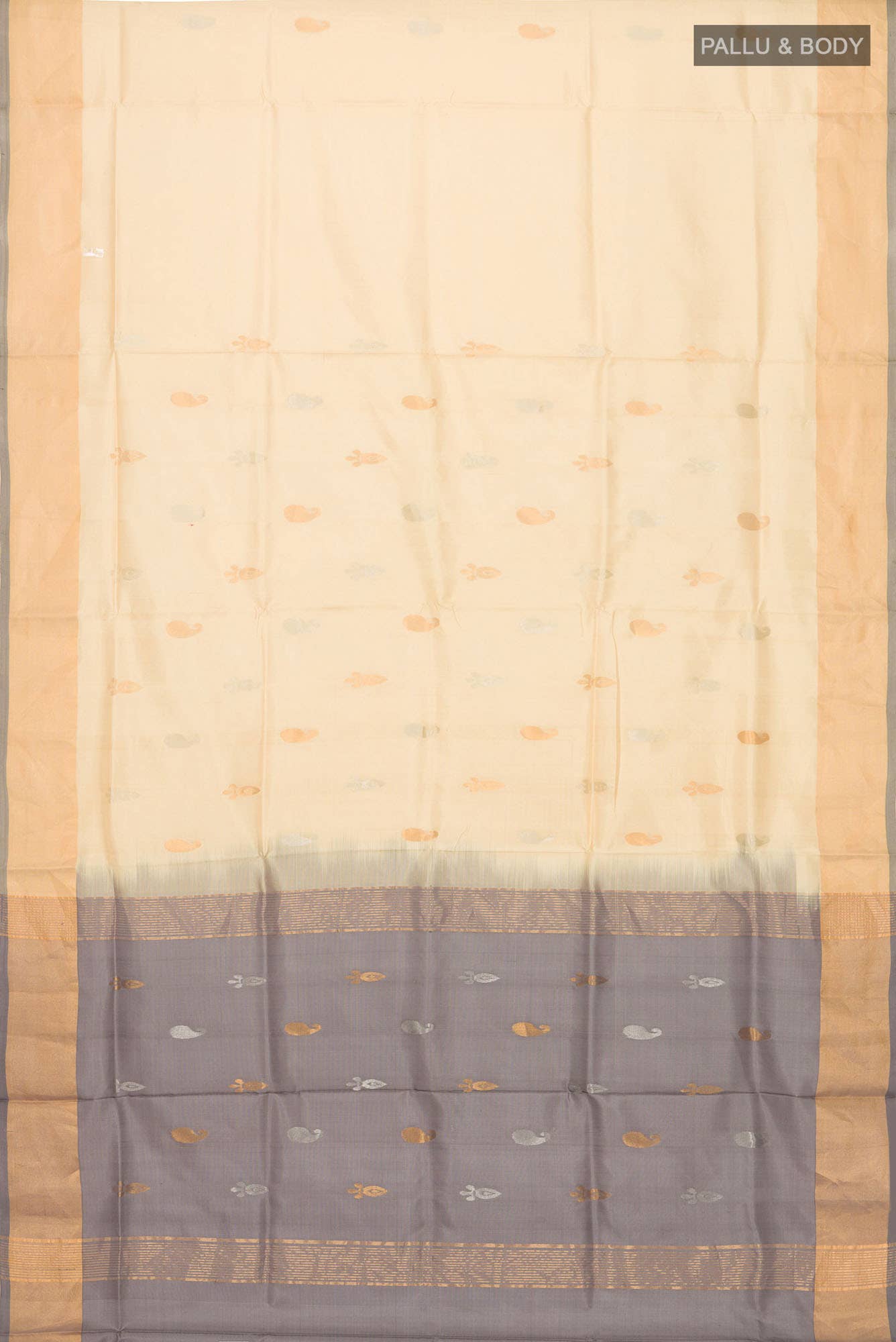 Beige Uppada Silk Saree
