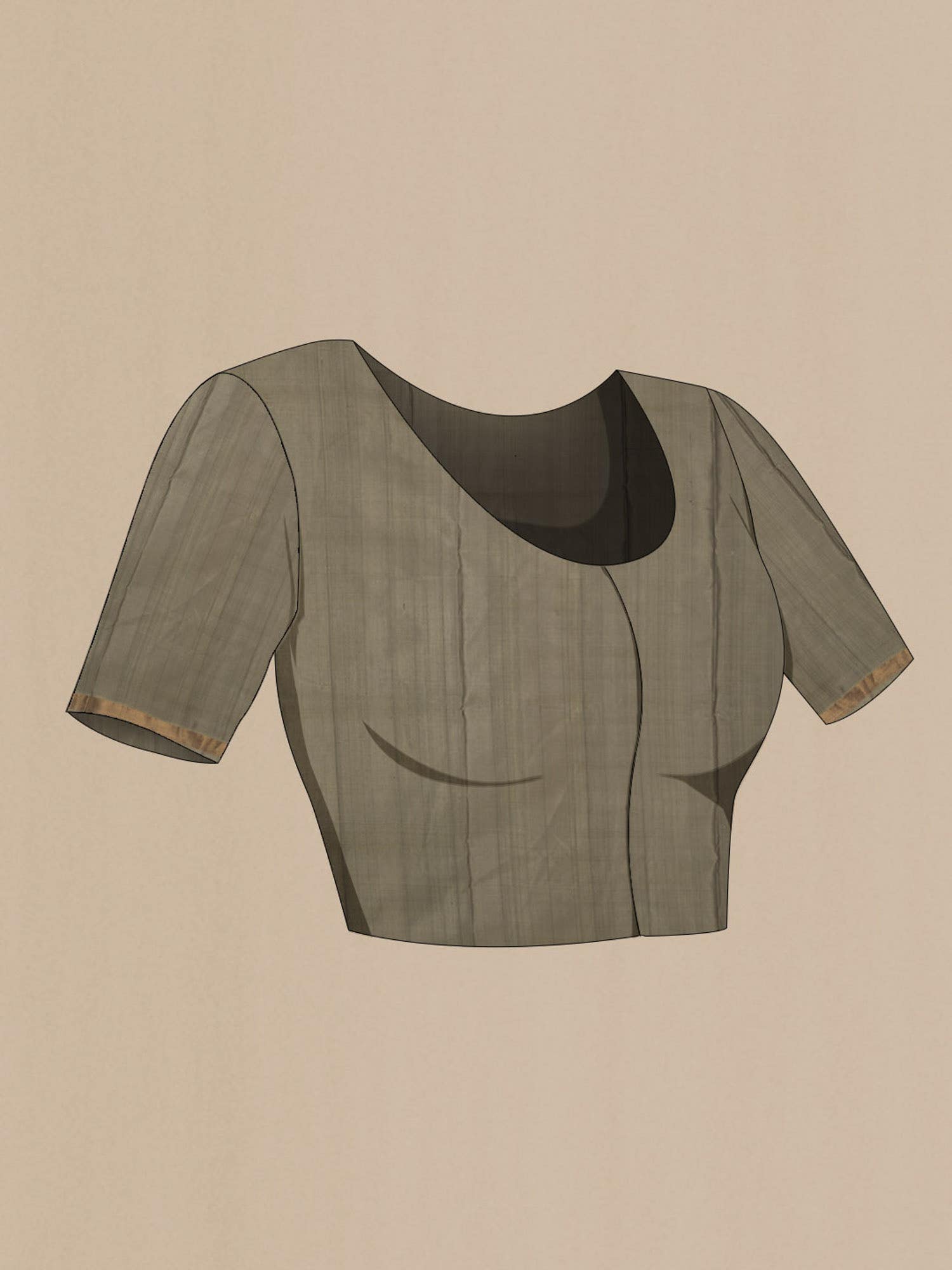 Grey Uppada Silk Saree