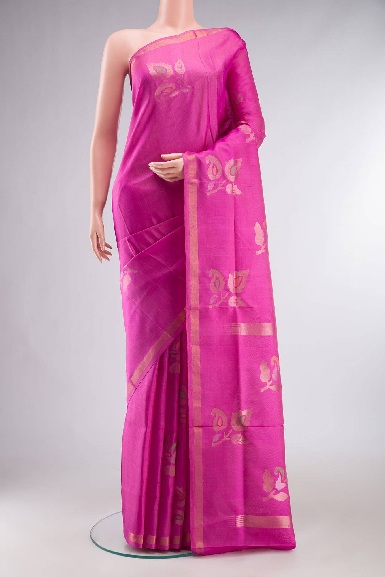 Pink Uppada Silk Saree