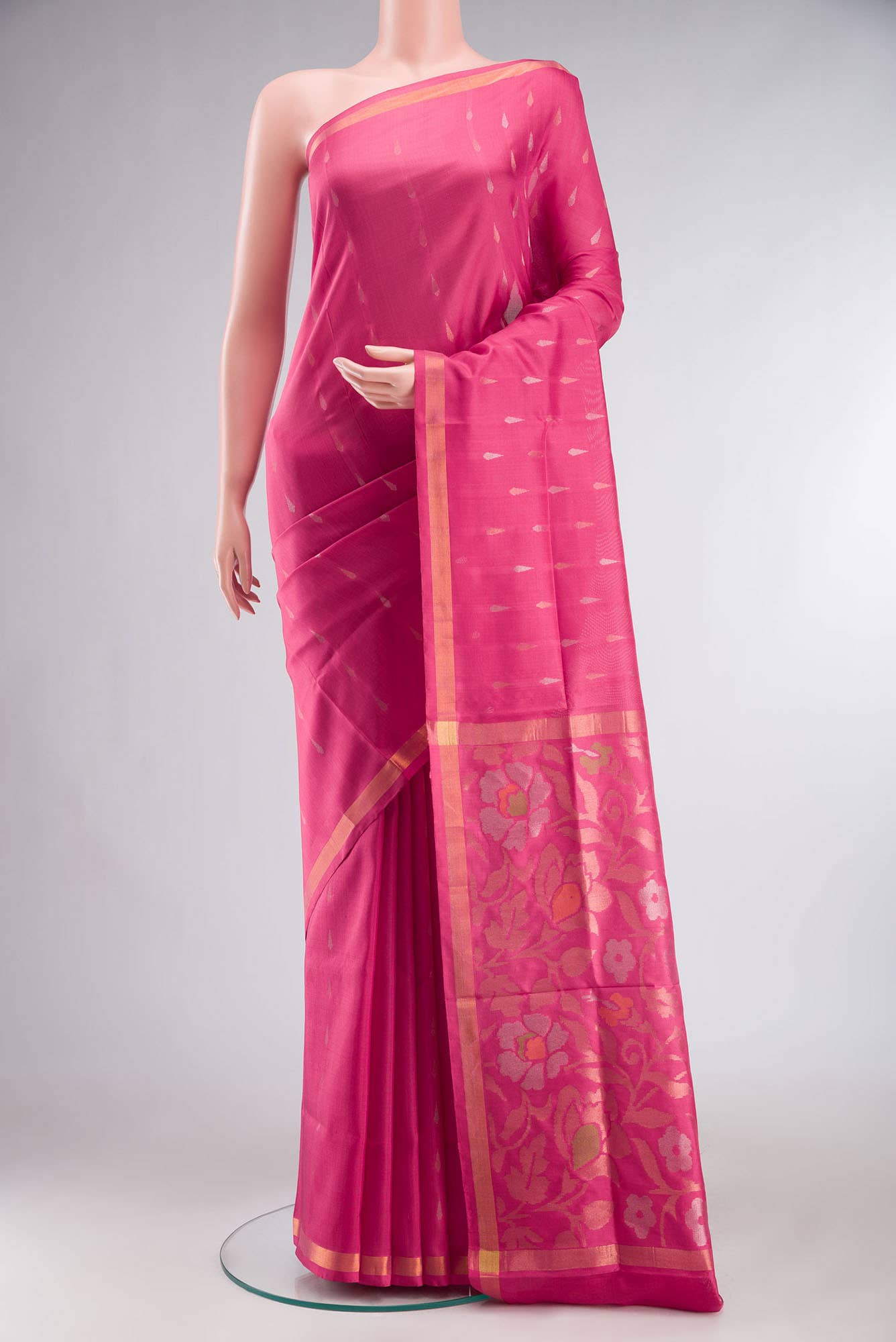 Coral Uppada Silk Saree