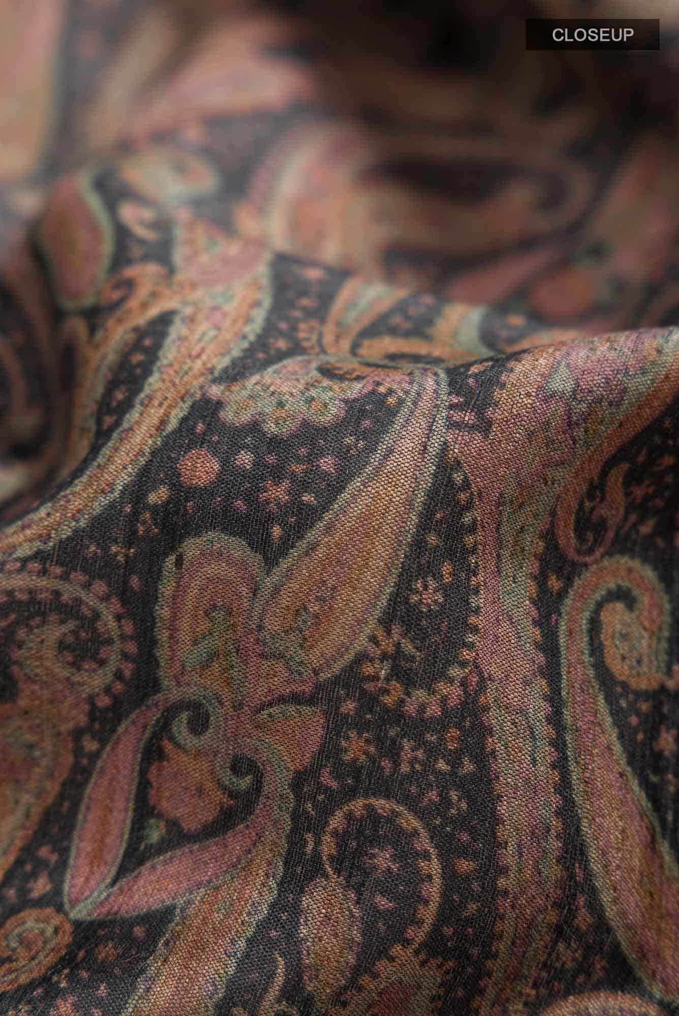 Black Bhagalpuri Tussar Silk Saree