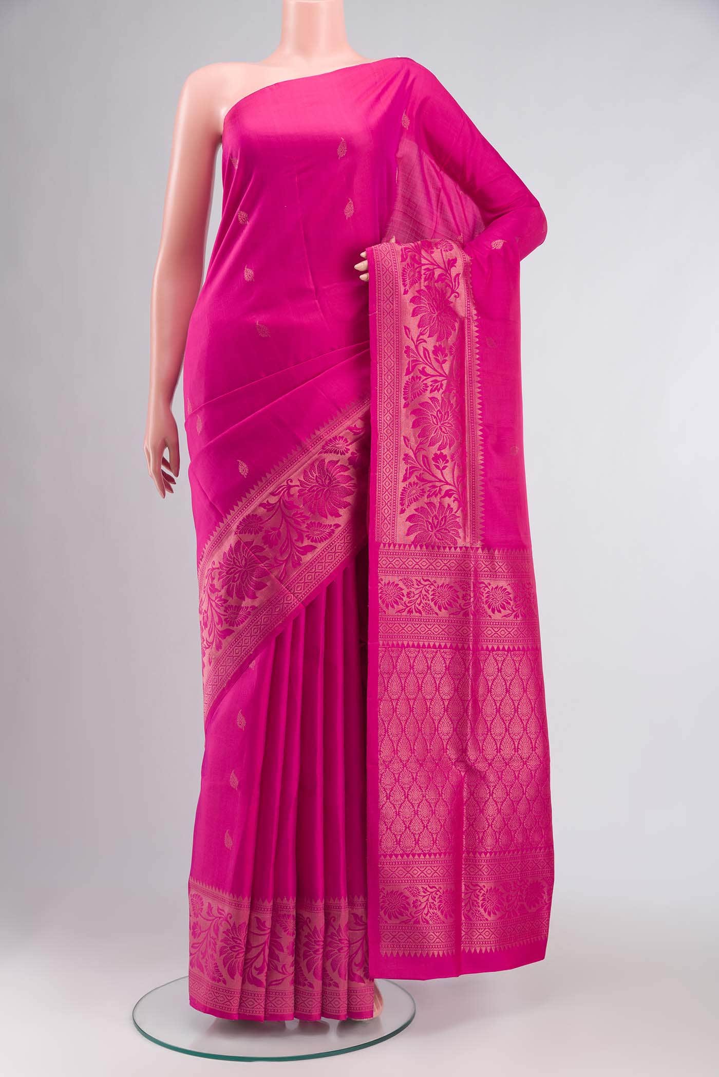 Pink Soft Silk Saree