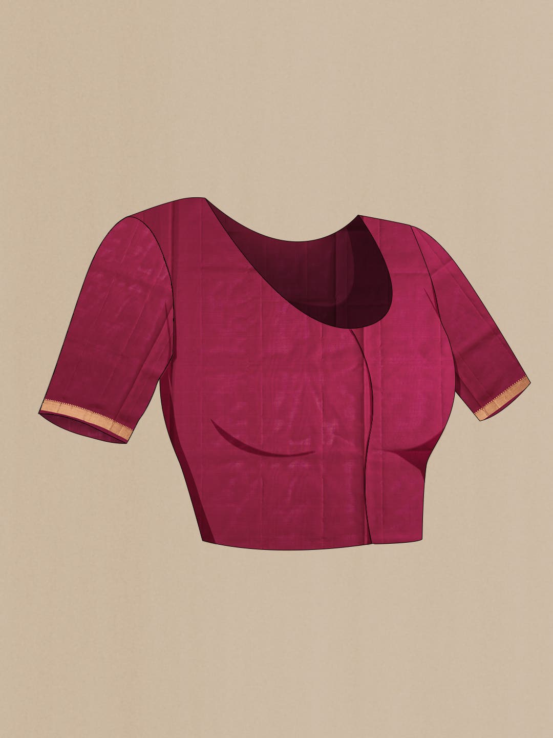 Maroon Soft Silk Saree
