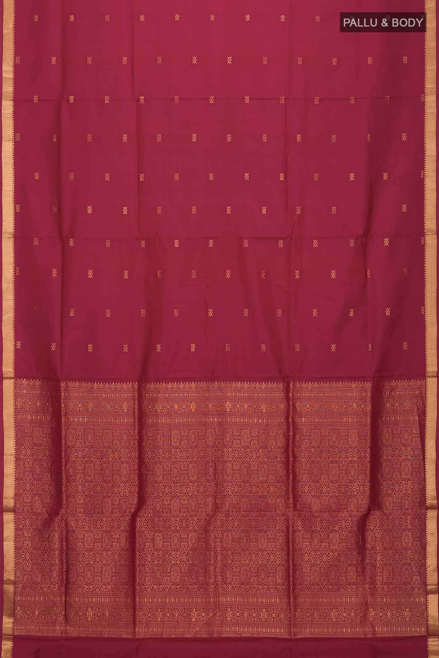 Maroon Soft Silk Saree
