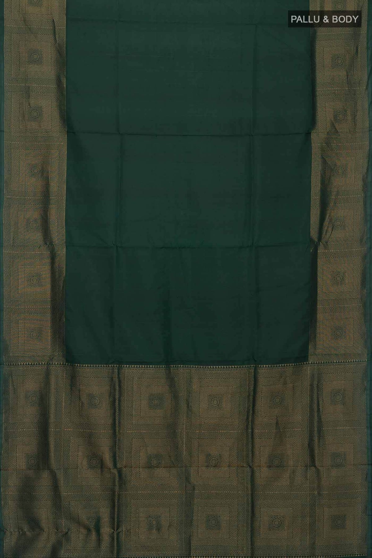 Bottle Green Soft Silk Saree