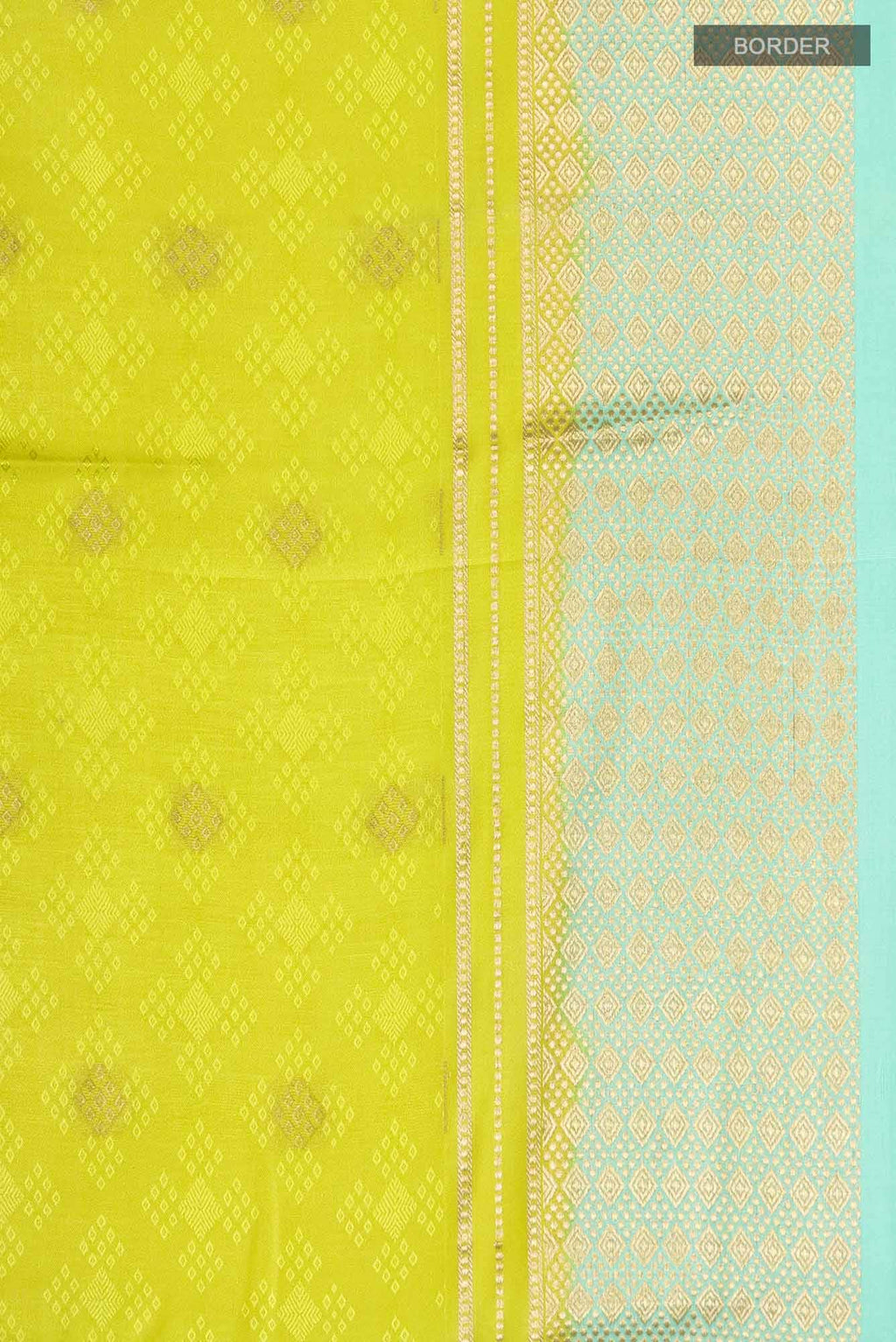 Green Mysore Crepe Saree