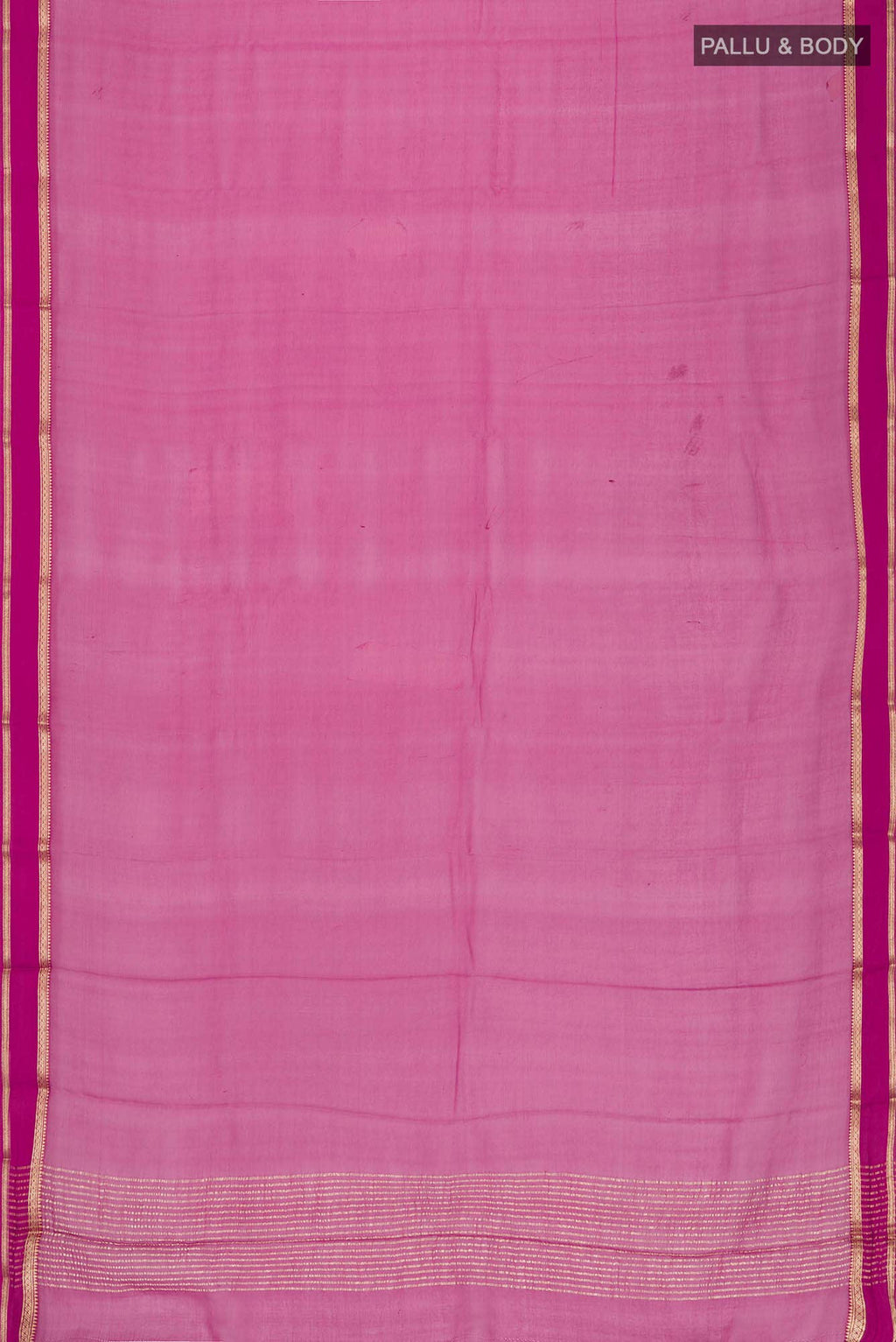 Dark Pink Mysore Chiffon Saree