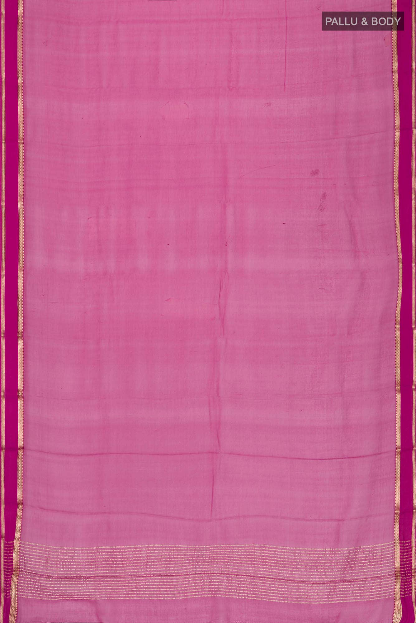 Dark Pink Mysore Chiffon Saree