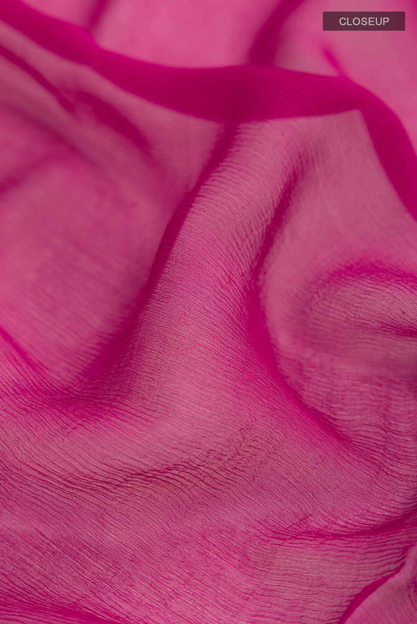 Magenta Mysore Chiffon Saree
