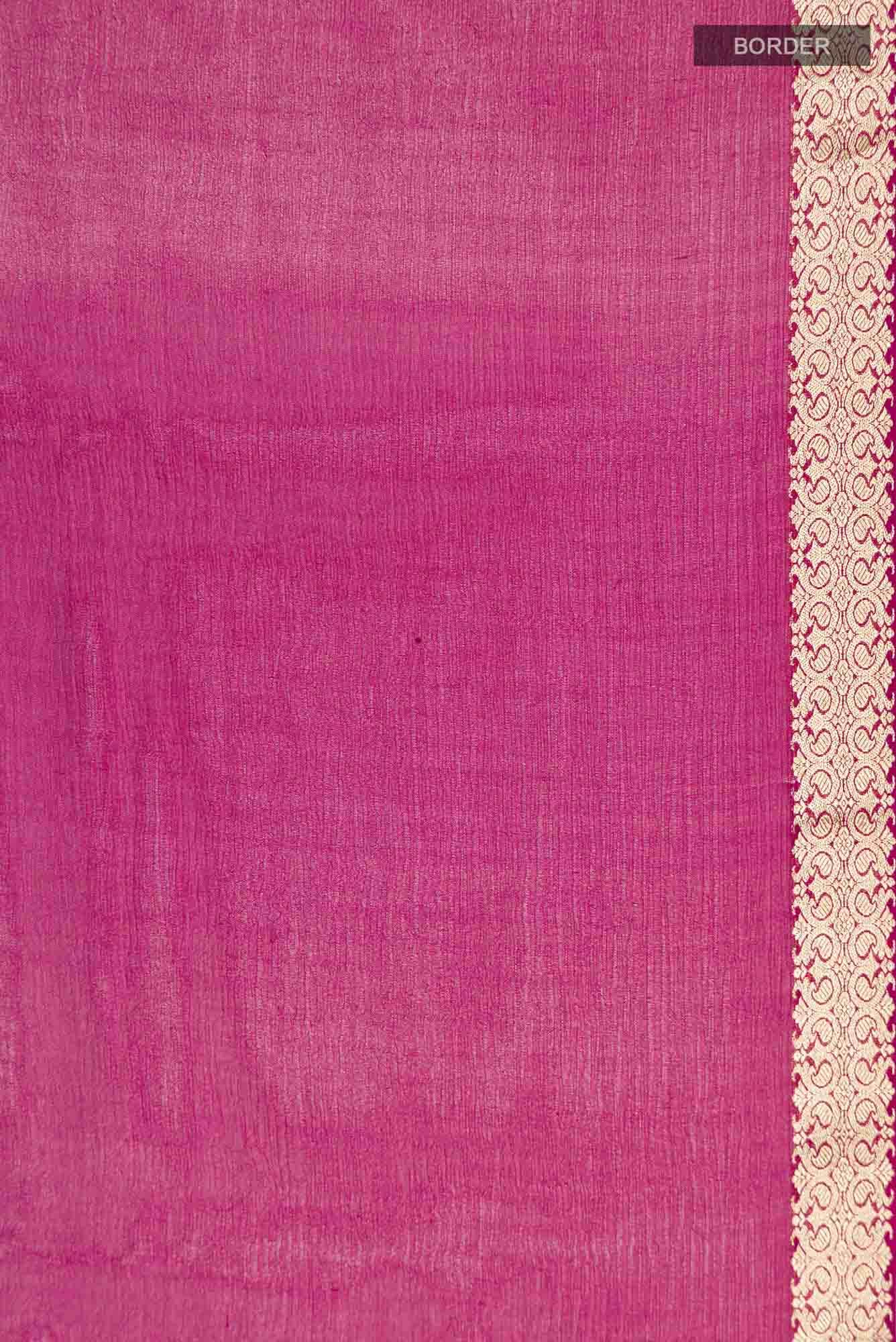 Magenta Mysore Chiffon Saree