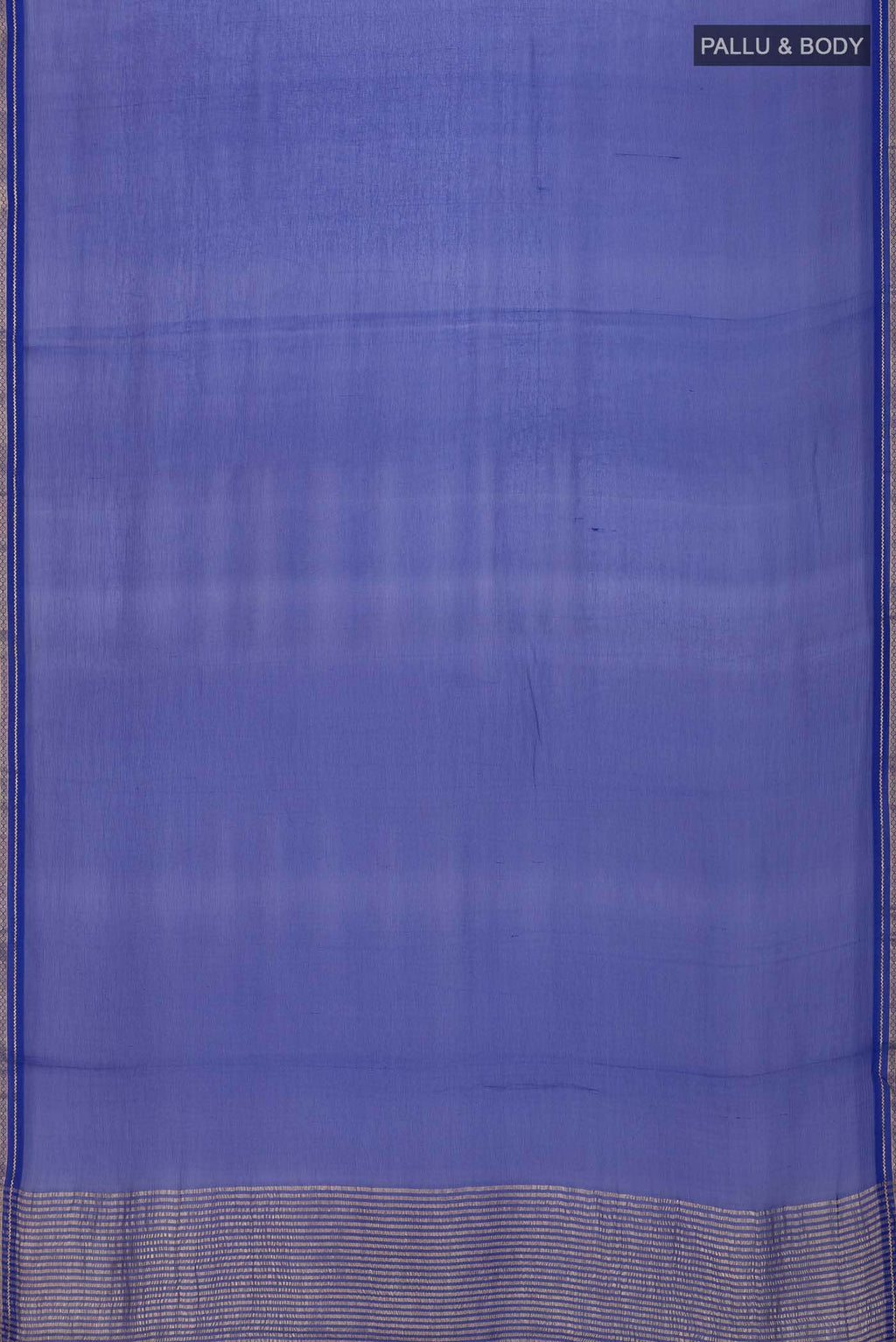 Blue Mysore Chiffon Saree