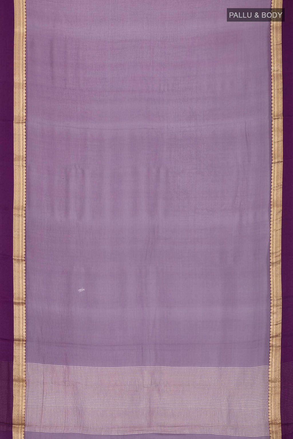 Violet Mysore Chiffon Saree